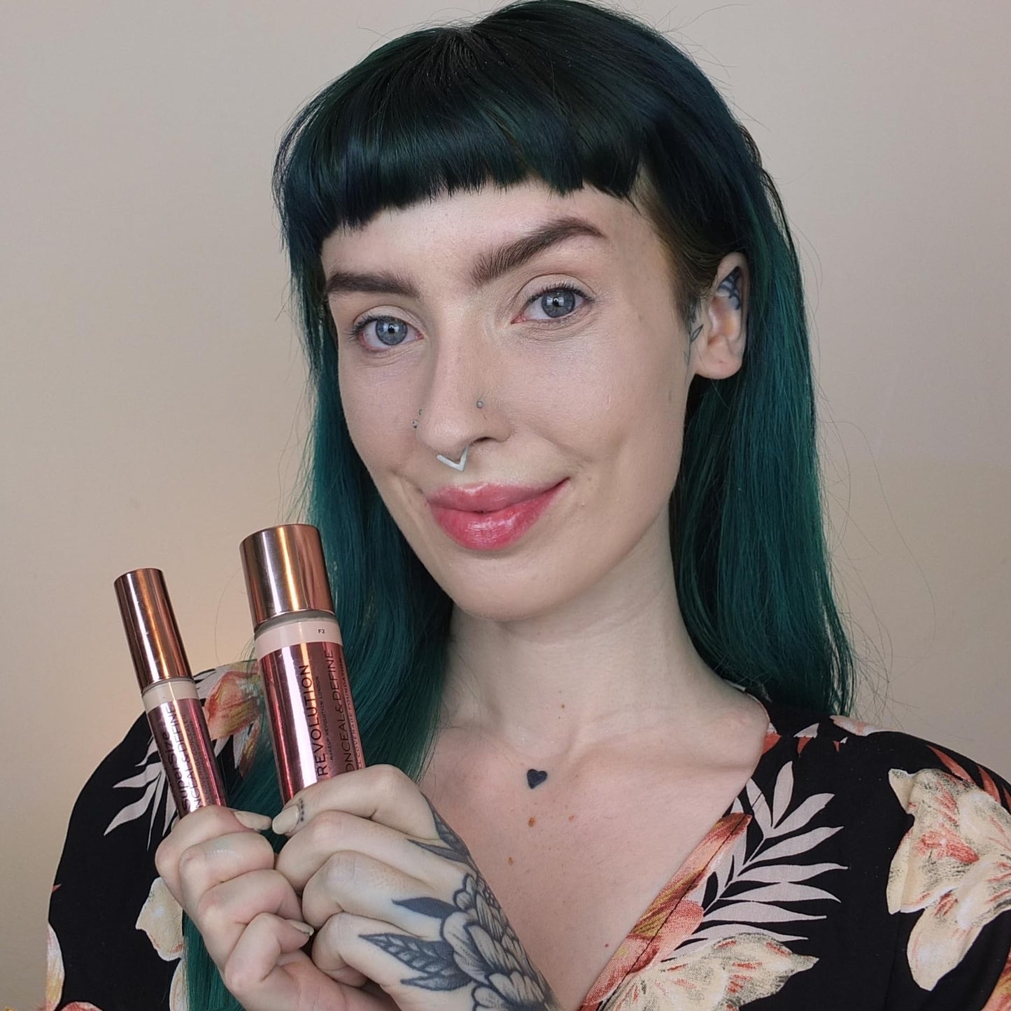 Revolution Beauty London, Conceal & Define Foundation, Full Coverage, Long-Lasting Matte Finish, Vegan & Cruelty-Free, F14 Dark Skin Tones, 0.8 fl oz