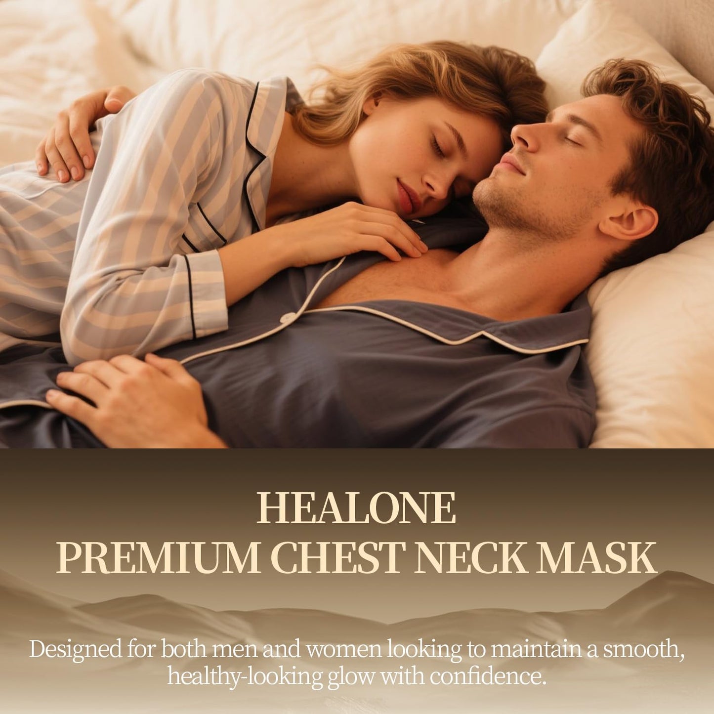 HEALOINE Celestial Black Diamond Facial Mask Black Diamond Neck Mask