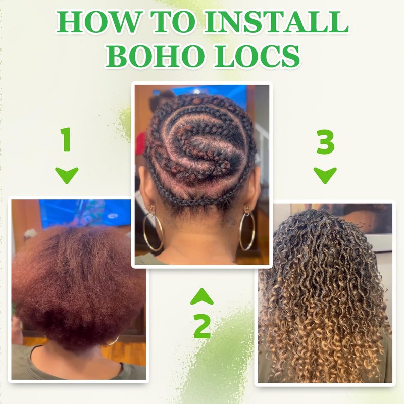 Callia Faux Locs Crochet Hair 14 Inch 8 Packs Goddess Locs Crochet Hair for Black Women Pre Looped Boho Faux Locs with Curly Ends T27