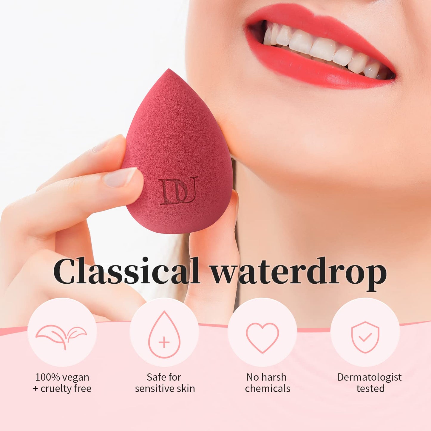 DUcare Makeup Brushes+Makeup Blender Sponge