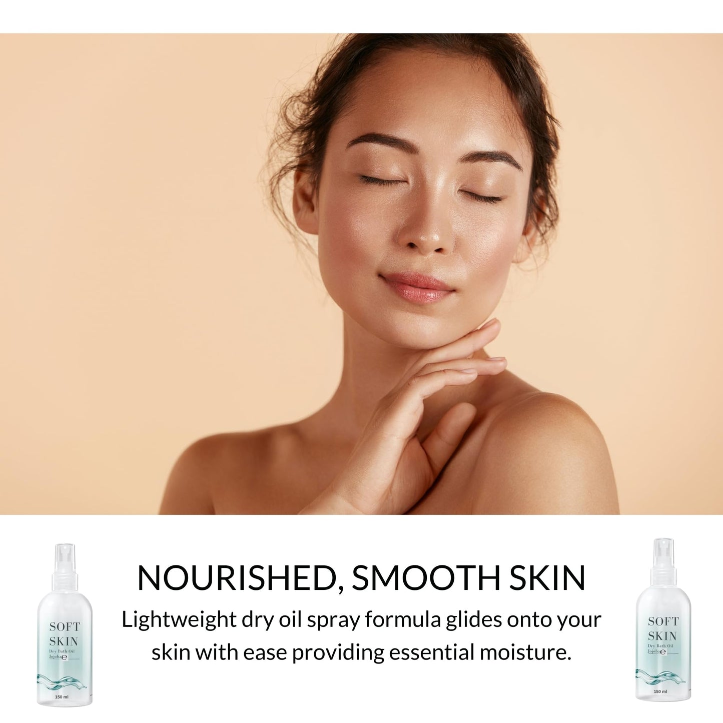 Soft Skin Jojoba Original Dry Oil Spray - 5.28 Fl.oz, Body Oil After Shower, Pack of 2 (10.56 Fl.oz)