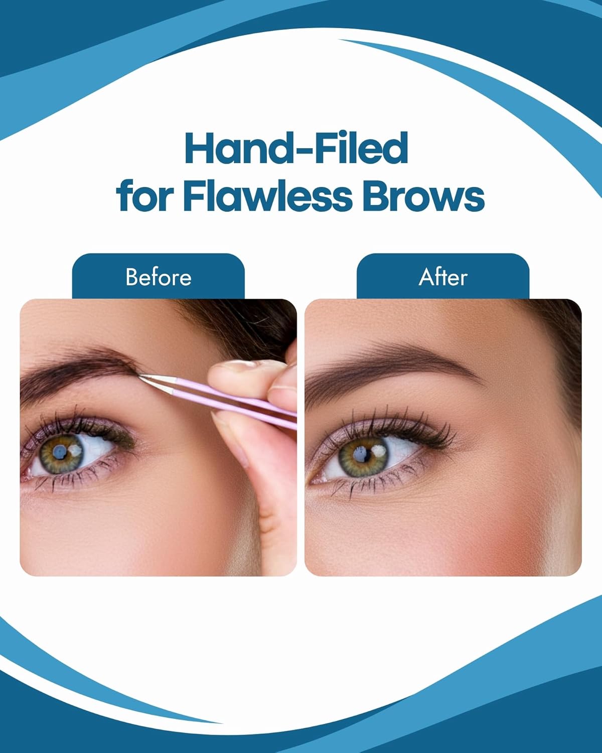 Aero Tweeze Slant Tip Tweezers - Precision Stainless Steel Eyebrow Tweezers for Shaping & Hair Removal | Lightweight Design with Pouch