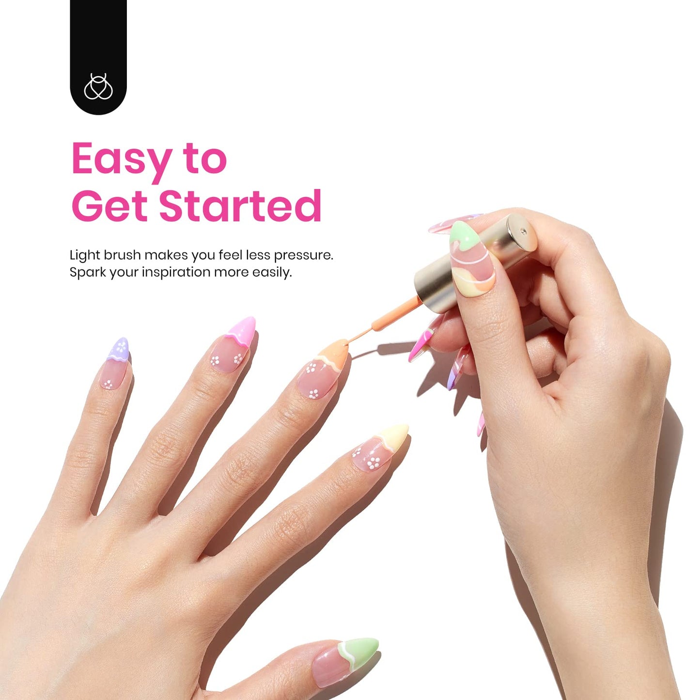 beetles Gel Polish Nail, 20 Colors Pastel Pink Blue Purple Chameleon Glitter Gel Polish and Beetles Nail Art Polish Set 6 Colors Pastel Yellow Green Nude Pink Purple Orange Gel Liner Nail Art Kit