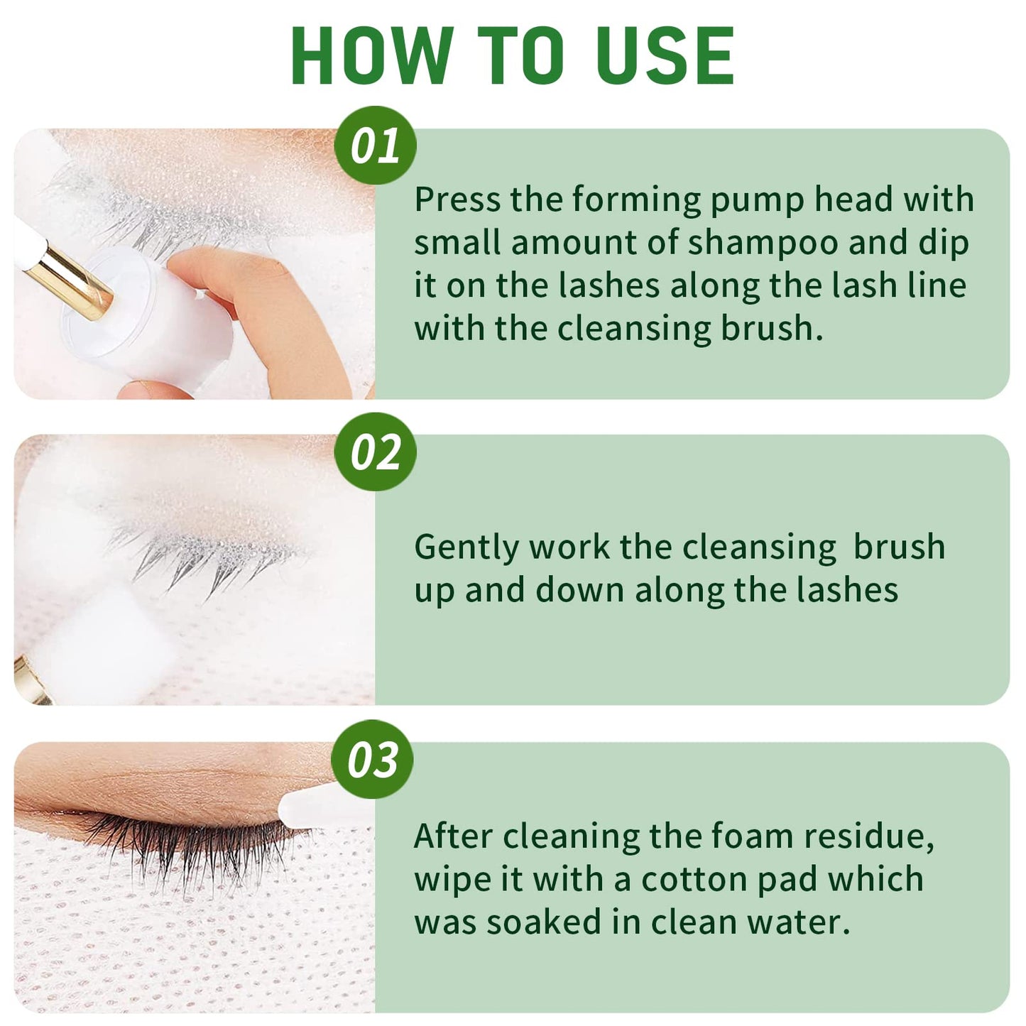 TWILASH BY DLY Lash Shampoo Bulk, Eyelash Cleanser for Extensions 600ml - Eyelid Foaming Cleanser for Professional Salon and Home Use
