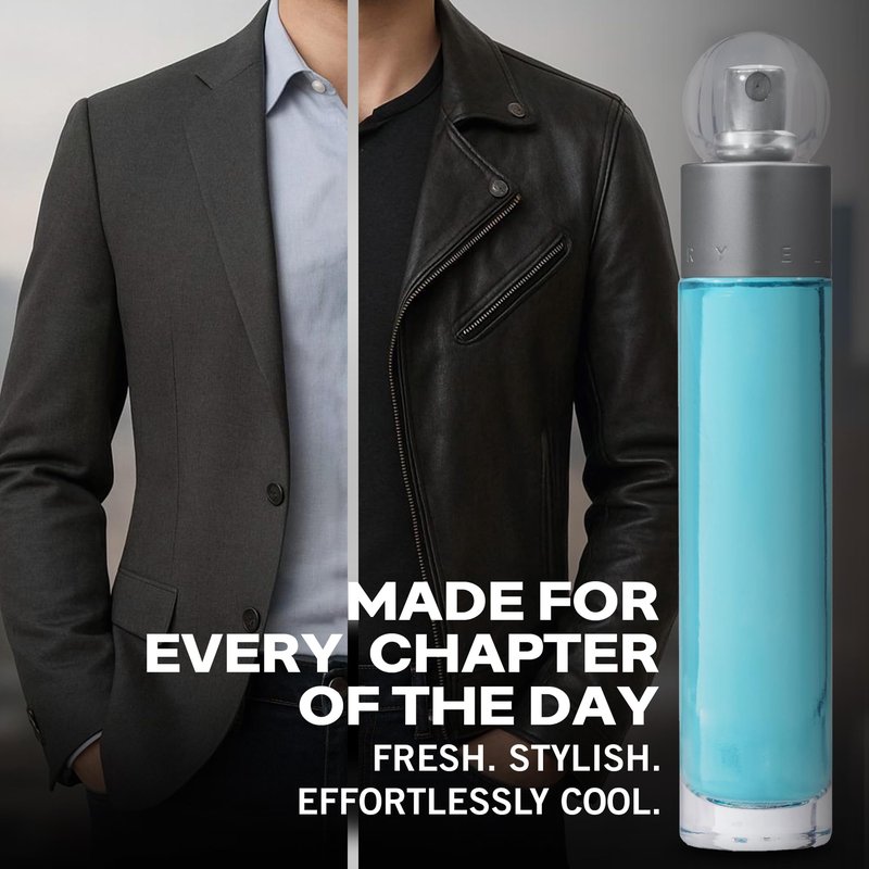 Perry Ellis 360° 3-Piece Gift Set - Men's Cologne - 3.4 fl oz EDT, 3 oz Shower Gel, .25 fl oz EDT mini travel spray - fresh, woody, citrus, aquatic, long-lasting, gift idea
