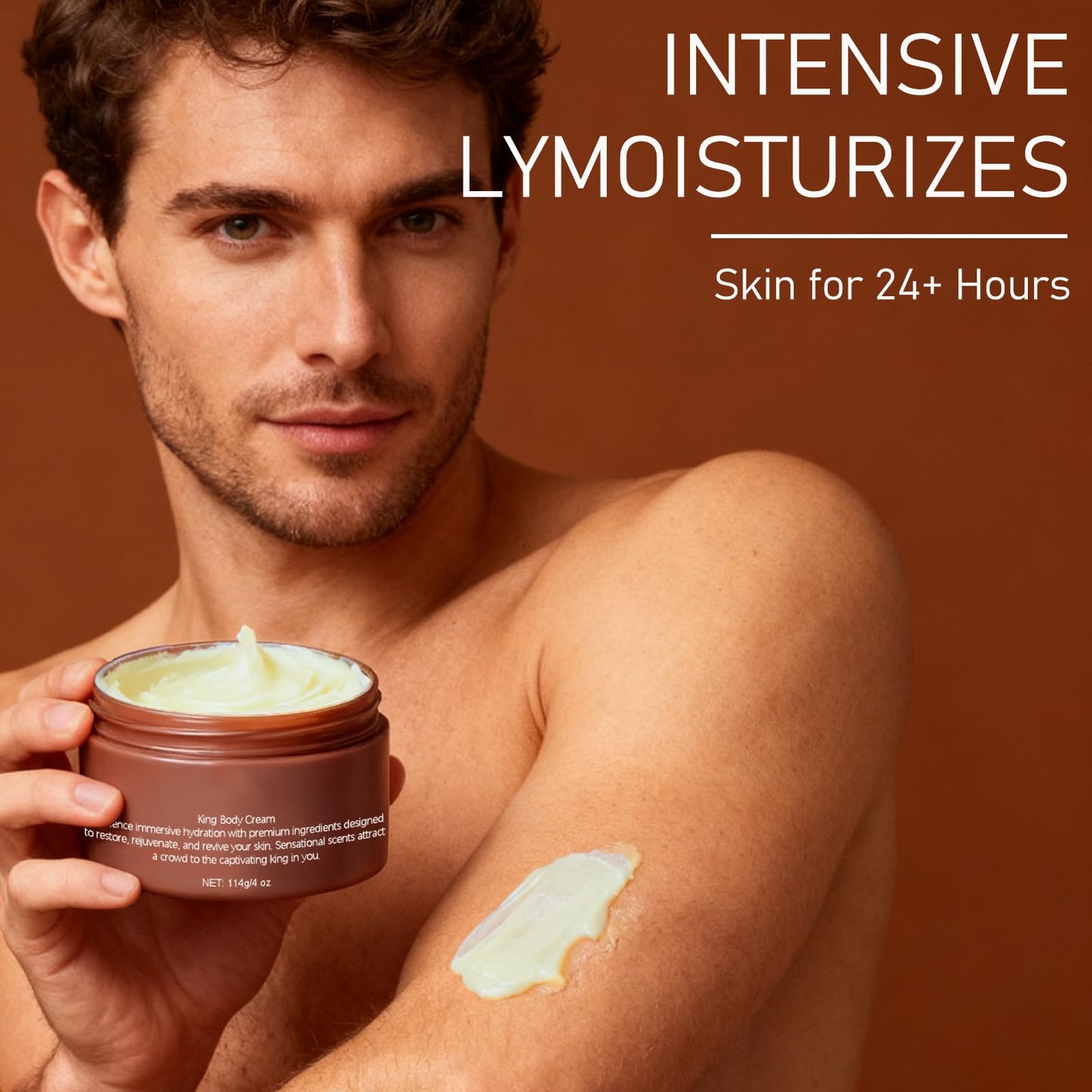 WOJJ Body Butter for Men with Shea & Mango Butters | Daily Moisturizing Cream for Soft Skin | Non-Greasy Formula | 3.52 oz (2)