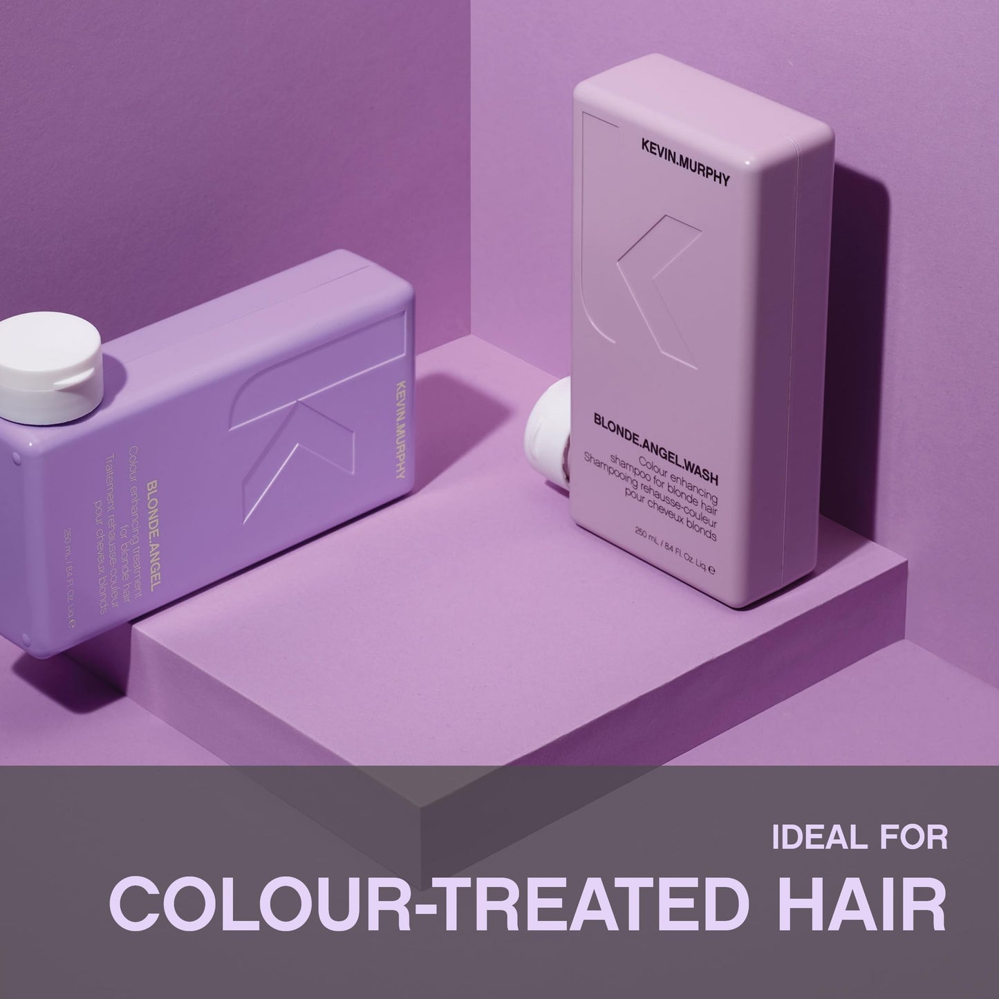 KEVIN.MURPHY BLONDE.ANGEL.WASH - Blonde Shampoo - Purple Shampoo for Blonde & Grey Hair - Colour Enhancement Hair Care - Colour Safe - Paraben & Sulphate Free