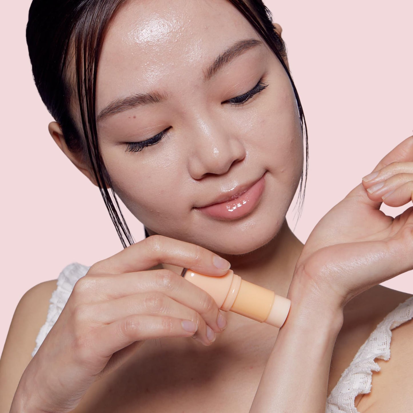 TONYMOLY Bebe Bunny Pocket Bar Solid Perfume Stick for Women - Bergamot, Orange, Rose & Orchid Body Fragrance Balm - Travel Size, Long-Lasting Scent, Cute K-Beauty Gift