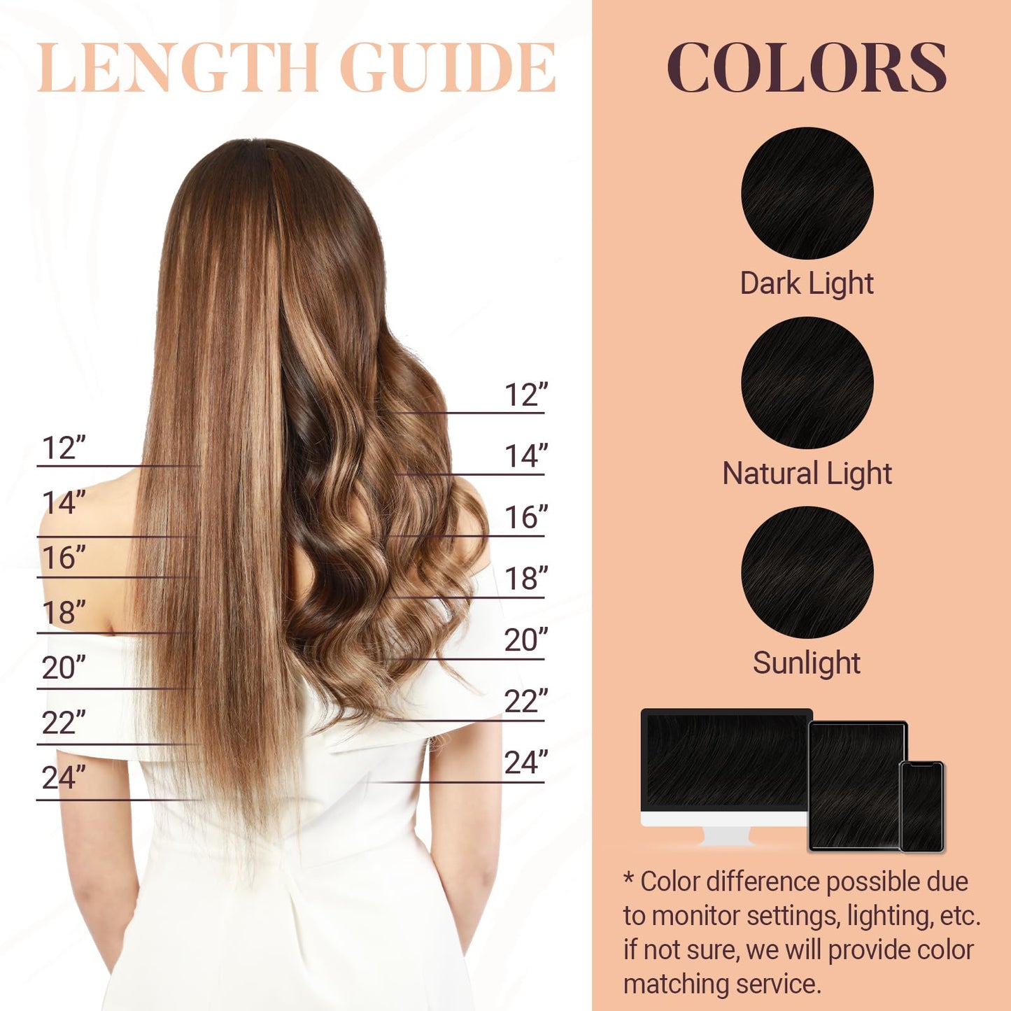 MAXITA Microlink Hair Extensions Human Hair Dark Brown Micro Bead Hair Extensions Real Human Hair, 50g/50 Strands/Pack, 16 In