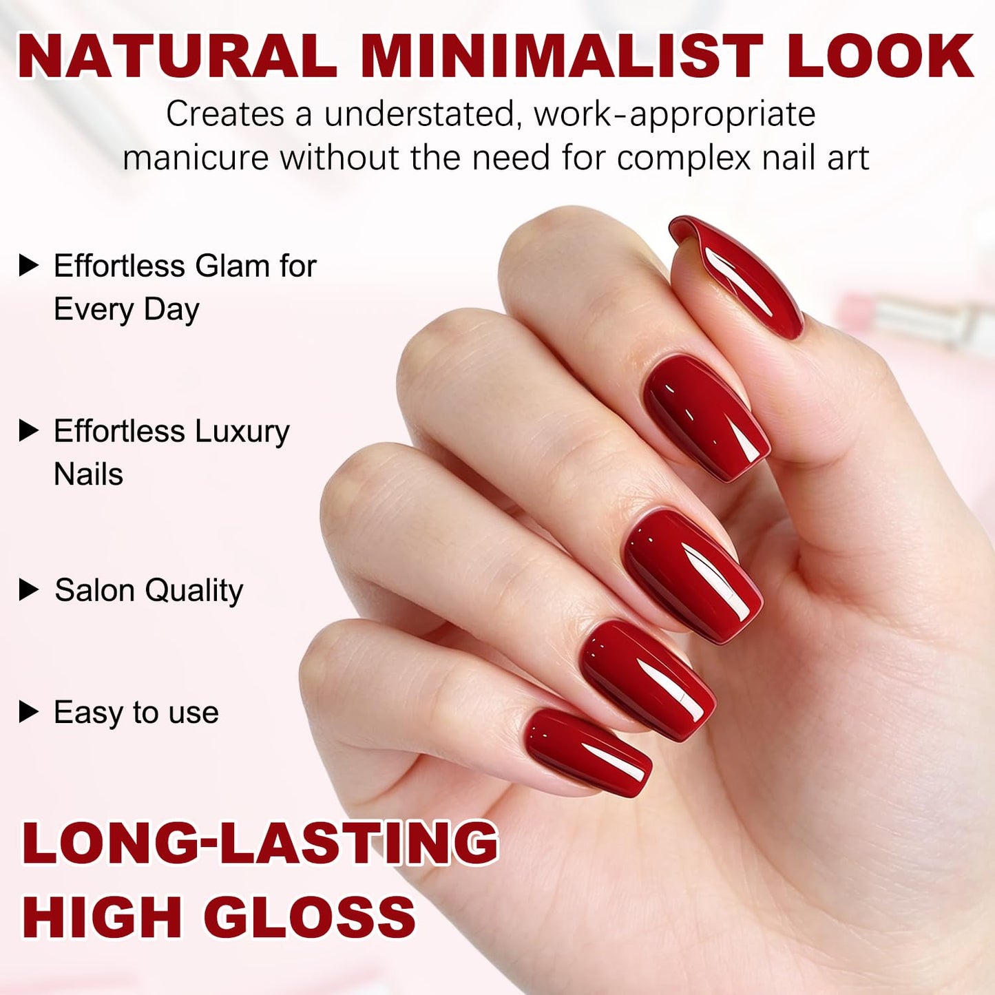 Vishine Gel Nail Polish 6 Colors Art Set, Mirror Soak Off UV LED Classic Color Set 8ml