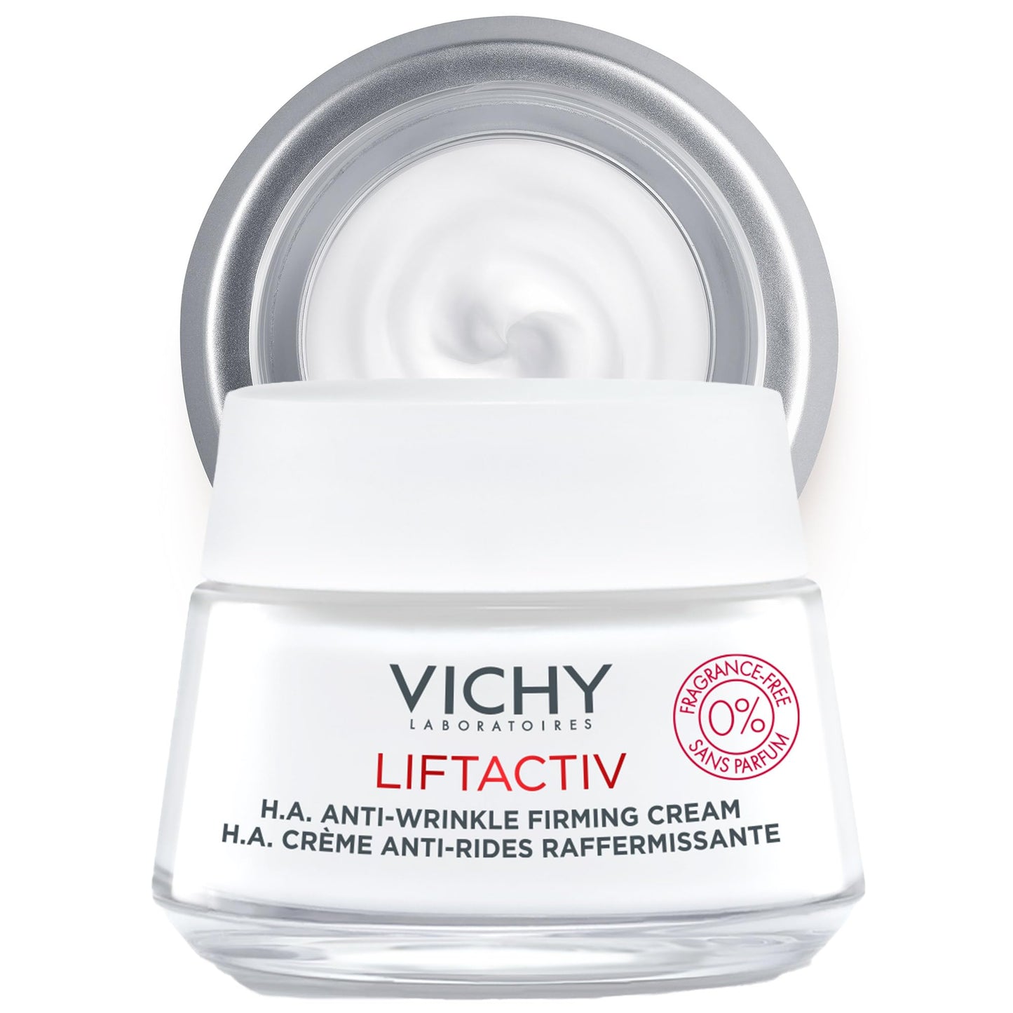 Vichy LiftActiv H.A. Anti-Wrinkle Firming Cream, Anti Aging Face Cream With Vitamin C & Hyaluronic Acid, Smoothing & Firming For Wrinkles, Visibly Plumps Skin & Improves Radiance