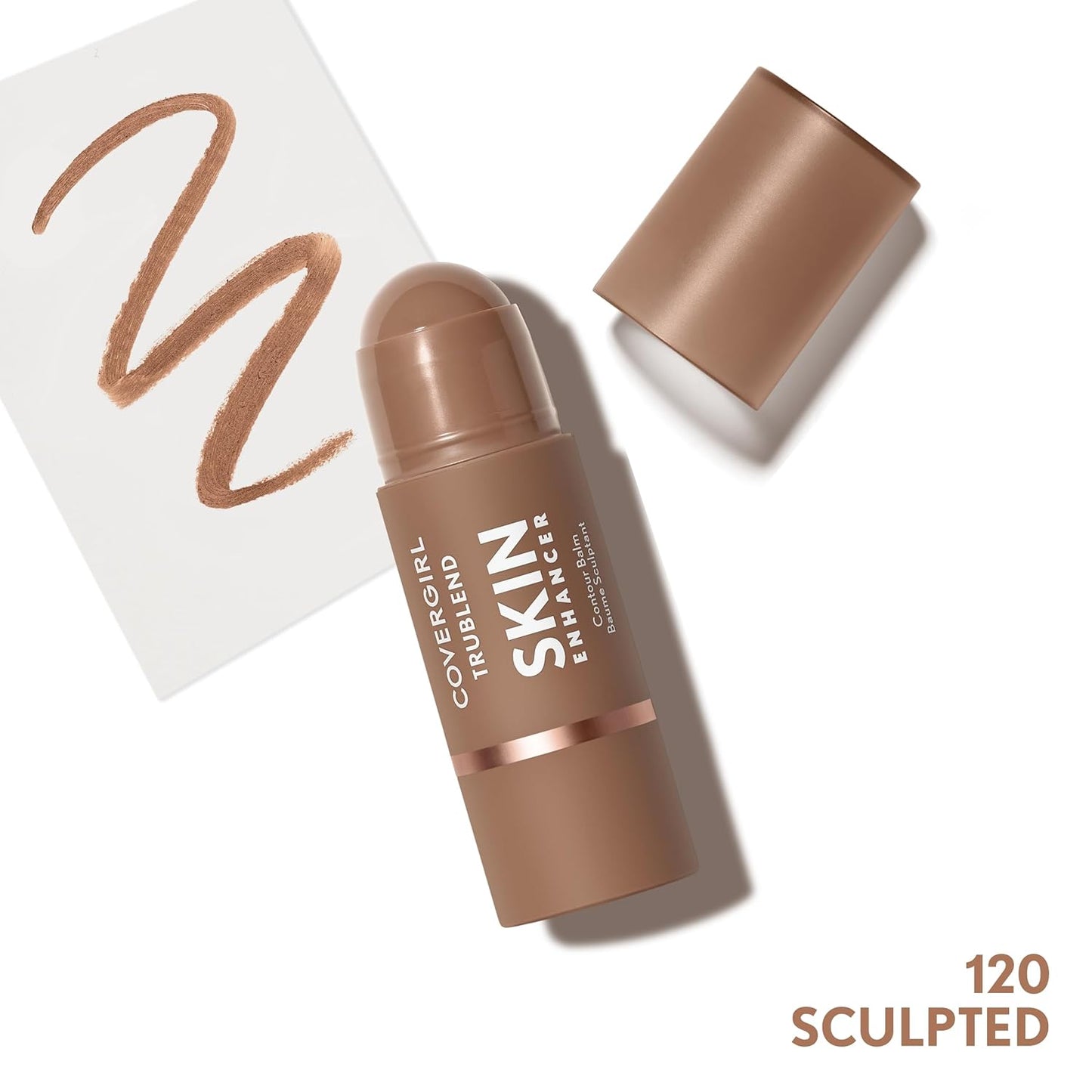 CoverGirl Trublend Contour Stick Balm - Vegan Formula, Non-Greasy, Easy Application | 0.21oz, 120 Sculpted