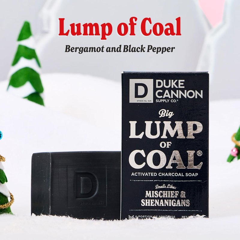 Duke Cannon Big Brick of Soap for Men - Holiday Variety Pack | 10 oz. | Coal, Pipe Smoke & Peppermint Bark