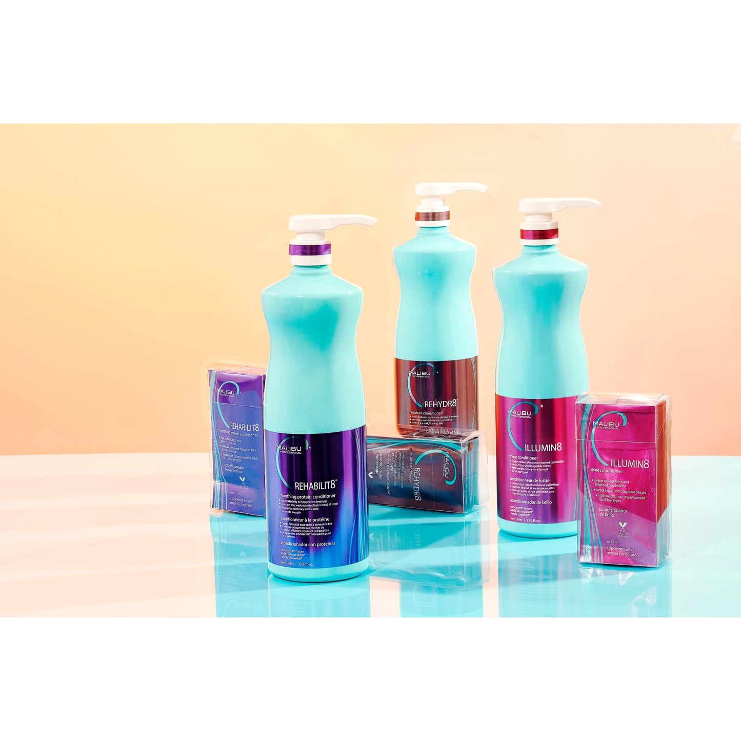 Malibu C ILLUMIN8 Shine Conditioner - Concentrate for Hair Shine & Manageability - Lightweight, Non-Greasy Hair Conditioner for All Hair Types