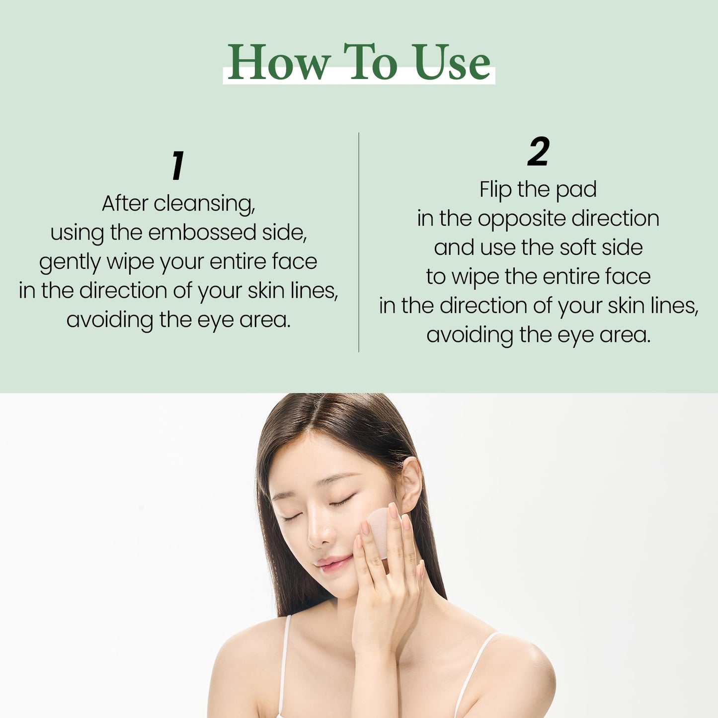 KUNDAL K Beauty Calming Cleansing Clear Pad, Jeju Mugwort, 60 Ct - Highly Concentrated Mugwort Extract Soothes & Moisturizes, Double Sided to Cleanse & Gently Exfoliate, Even Out Facial Texture