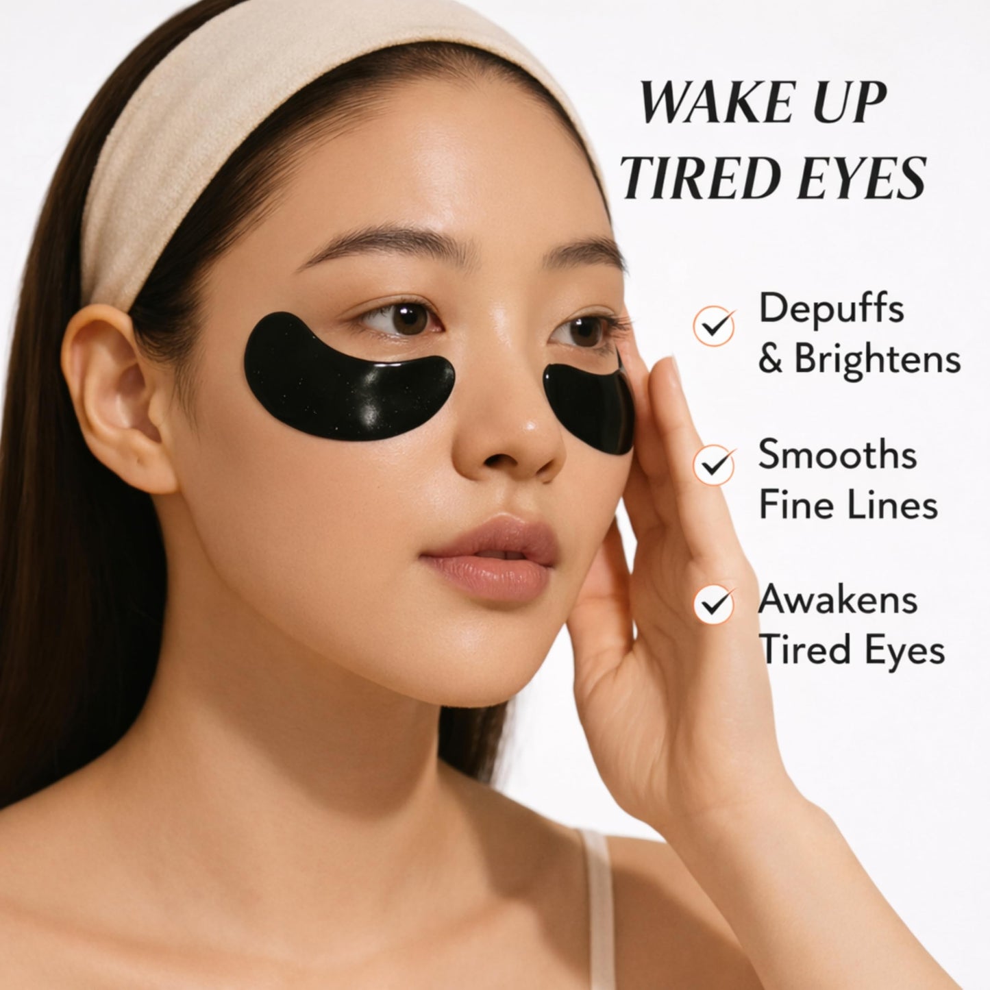 Bumfuzz Green Tea Under-Eye Patches | Depuff & Brighten Eye Gel Patches for Dark Circles & Tired Eyes | Plant-Based, Vegan with Caffeine, Niacinamide, Magnesium & Vegetable Peptides