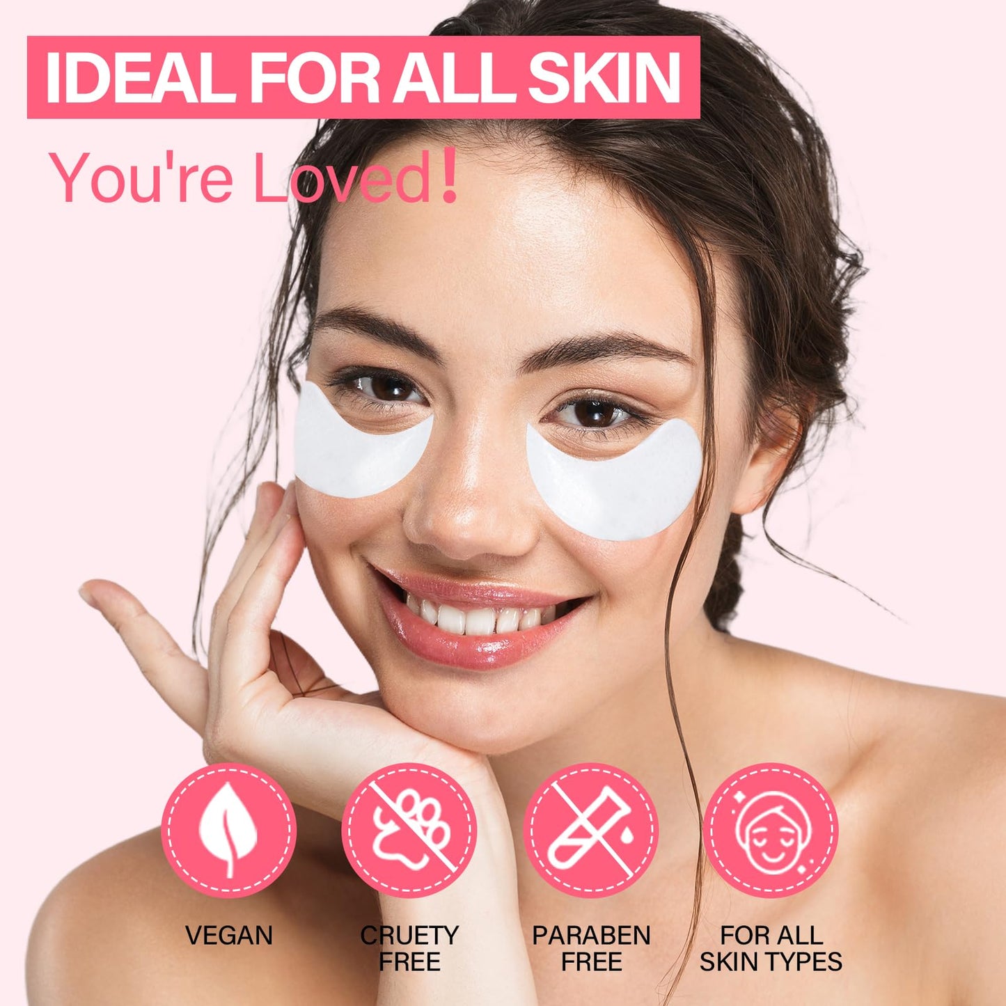 iMethod PDRN Collagen Boost Eye Patches - Under Eye Mask, Instant Lift Eye Mask for Reduce Fine Lines & Wrinkles, Firming Under Eye Patches for Dark Circles, Puffy Eyes, Eye Bags, 8 Pairs