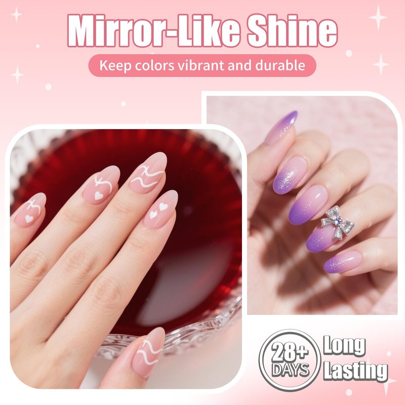 GAWRJ Long Lasting Base Coat Gel, 2-Pack 15ml, Anti-Yellowing Non-Shrinkage Nail Primer for Extensions, Acrylic, Polygel, Tips, Cures with UV/LED Lamp for Professional Salon & DIY