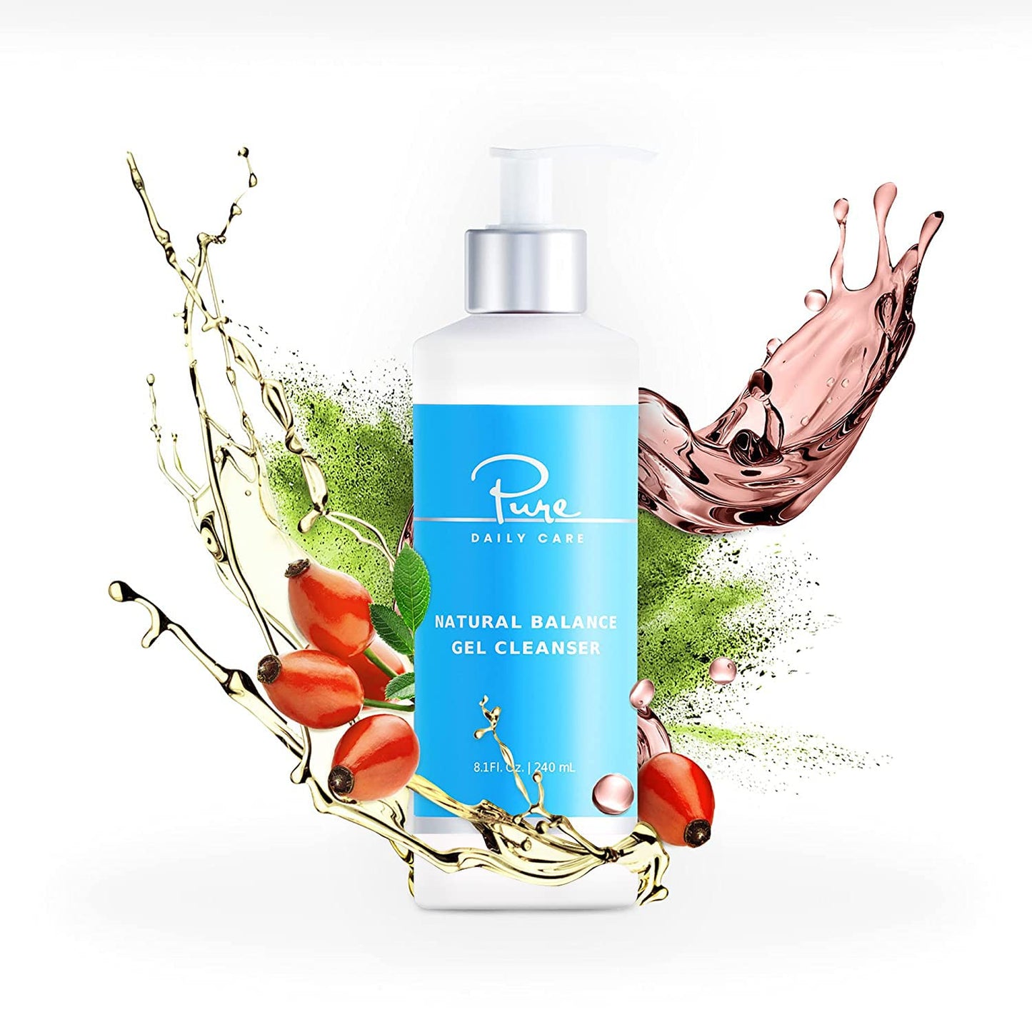 Natural Balance Gel Cleanser - Gentle Clinical-Grade Daily Cleanser | 8 Oz Refreshing Formula