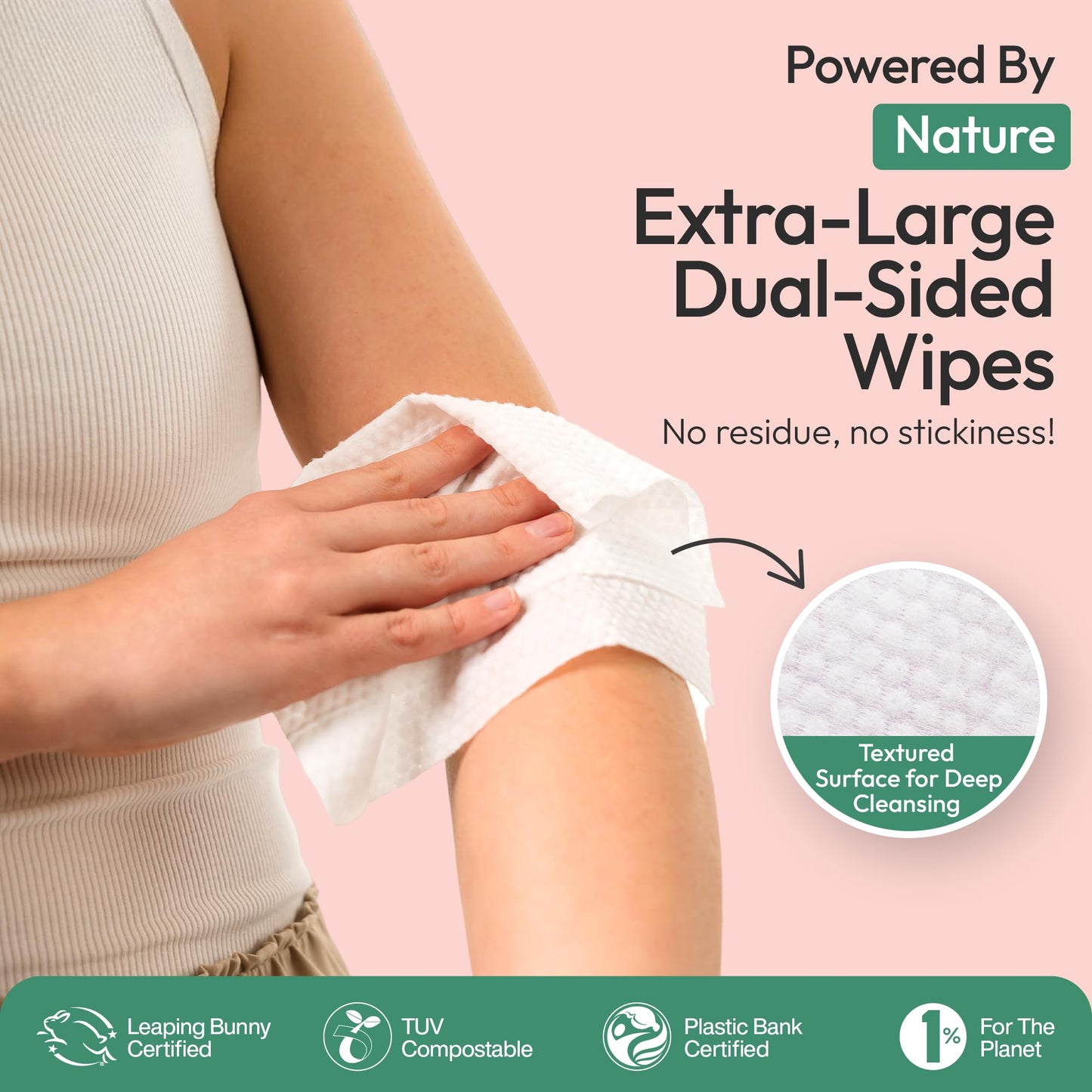FOMIN Travel Deodorant Wipes - Variety Pack - 50 Count