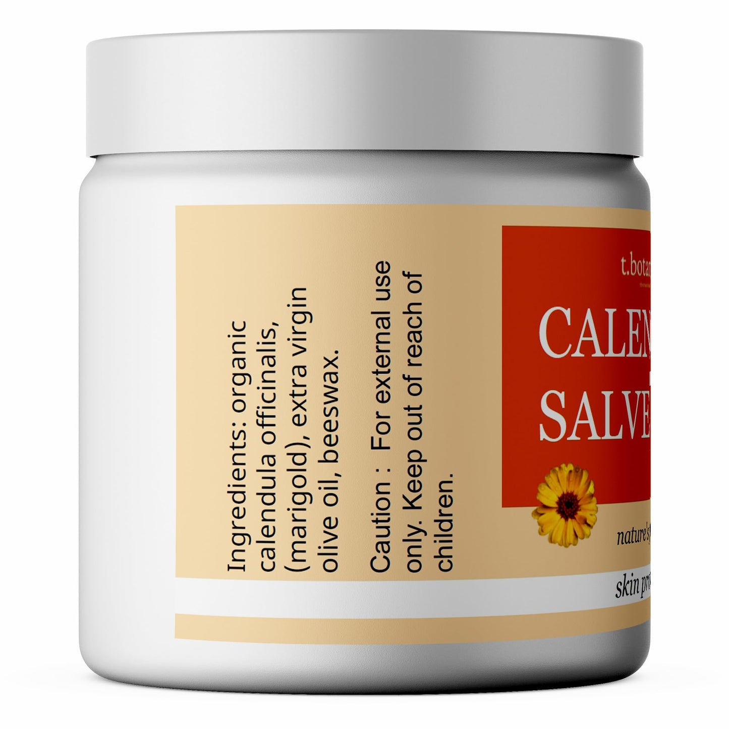 Calendula Salve, Skin Soothing Calendula Cream, Marigold Balm, Herbal Moisturizer for Dry Skin
