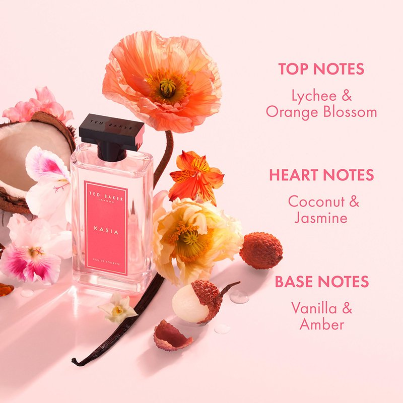 Ted Baker Miniatures Handbag Gift Set for Women, 3 x 15ml Eau de Toilettes Elodie, Polly and Kasia, Fruity Floral & Amber Miniatures in a Deluxe Handbag Box