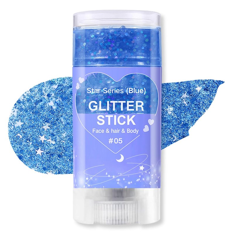 Biodegradable Holographic Body Glitter Gel, Cosmetic-Grade, Long-Lasting Glitter for Face,Body and Hair, Perfect for Festivals and Parties