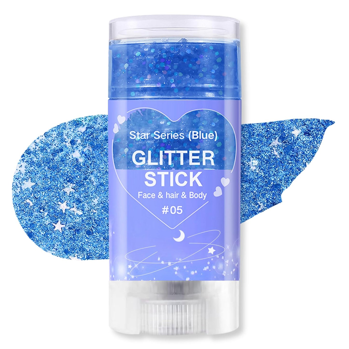 Biodegradable Holographic Body Glitter Gel, Cosmetic-Grade, Long-Lasting Glitter for Face,Body and Hair, Perfect for Festivals and Parties