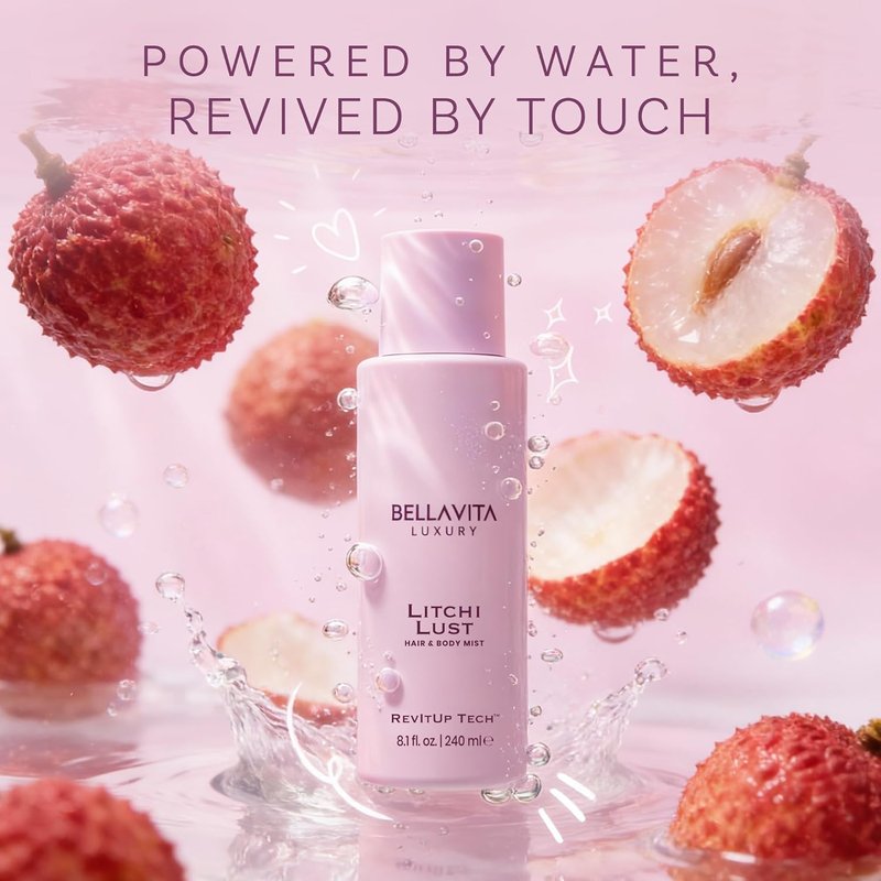 Luxury Litchi Lust Hair & Body Mist for Women - Sweet Fruity Spray | Alcohol-Free, Lightweight | 8.12 fl. oz | 240 ml