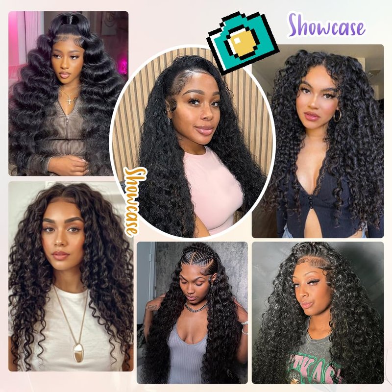 12A Brazilian Deep Wave Human Hair Bundles - 10 Inch 1-Bundles Natural Black | Real Unprocessed Raw 100% Virgin Human Hair Extensions for Black Women, Double Drawn Curly Wet & Wavy Texture