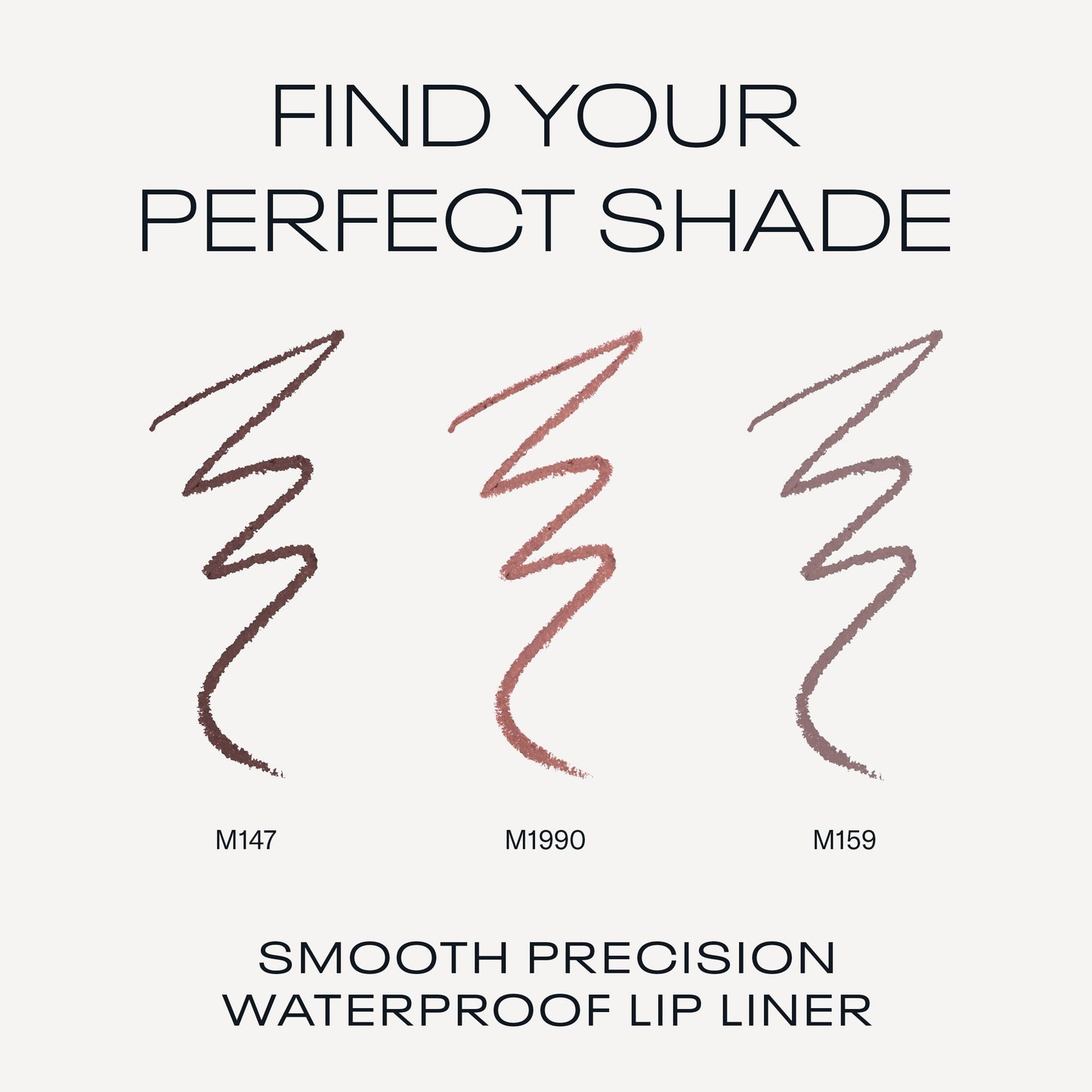 MOB Beauty Smooth Precision Waterproof Lip Liner, M1990 Cool-Toned Neutral, 100% Natural Formula Long-Wearing Lip Pencil, Plastic-Free, Vegan, Cruelty Free
