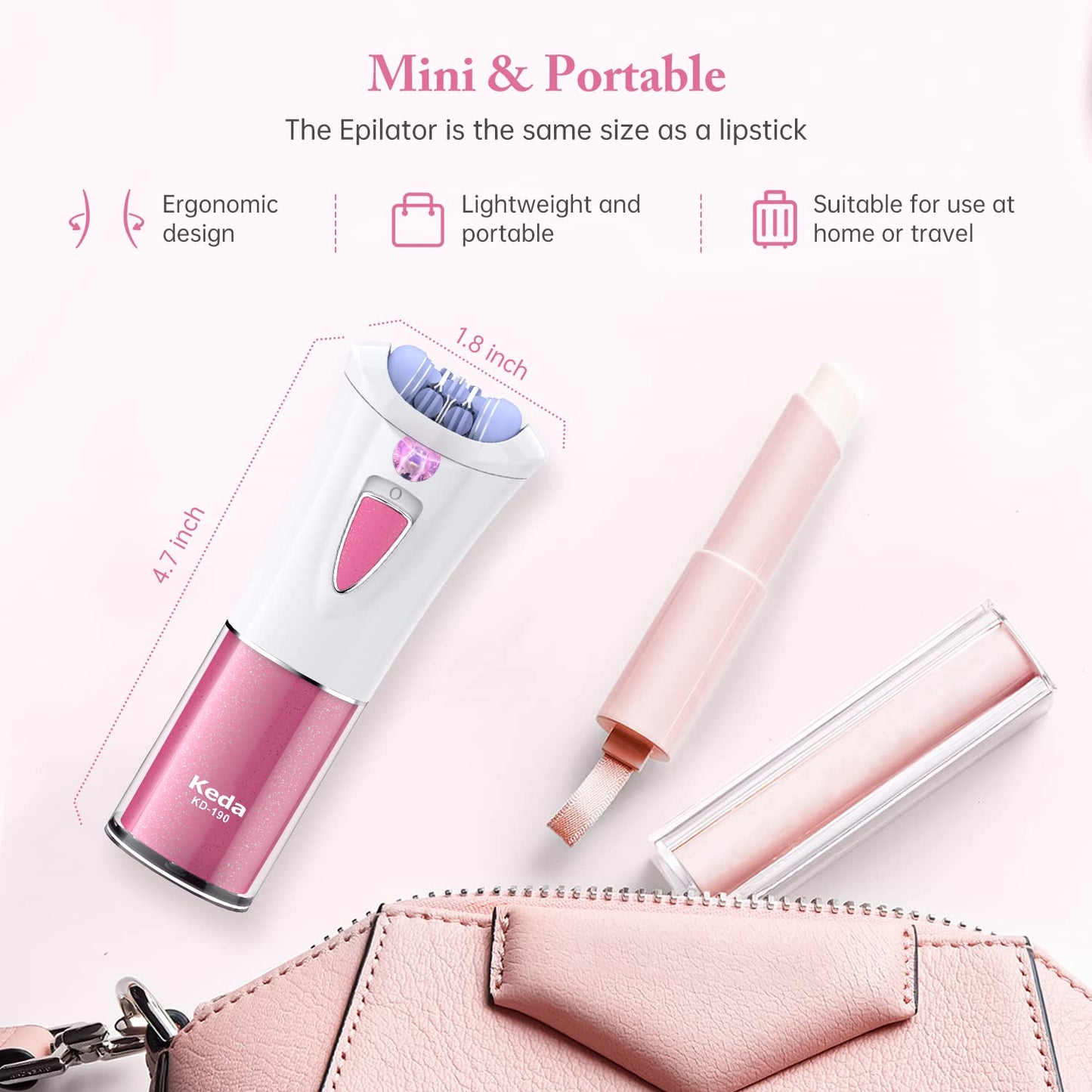 Epilator Smooth Glide Epilator for Women FaceEpilator Facial Hair Remover Smooth GlideEpilator for Women Face Hair Removal Lady Shaver Electric Bikini Trimmer WomenSmooth GlideBody Glide Portable