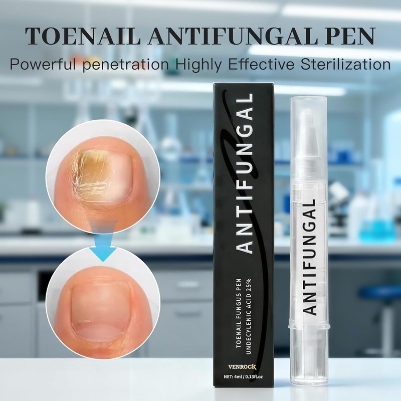 Advanced Nail Repair Pen - Plant-Based Treatment for Discolored & Brittle Nails | Precision Brush, 0.17 fl oz