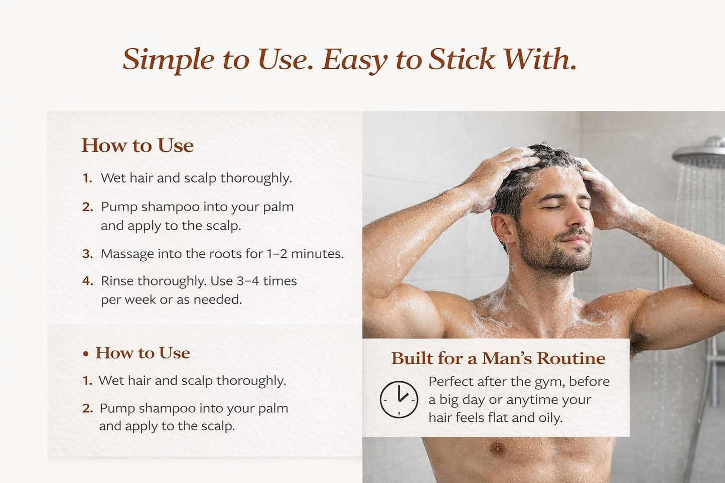 Root Activator Shampoo for Men: Hair Growth Shampoo for Thinning Hair, Hair Loss & Scalp Health – Natural Herbal Formula with Cooling Sensation – Sulfate-Free - 9.1 FL OZ