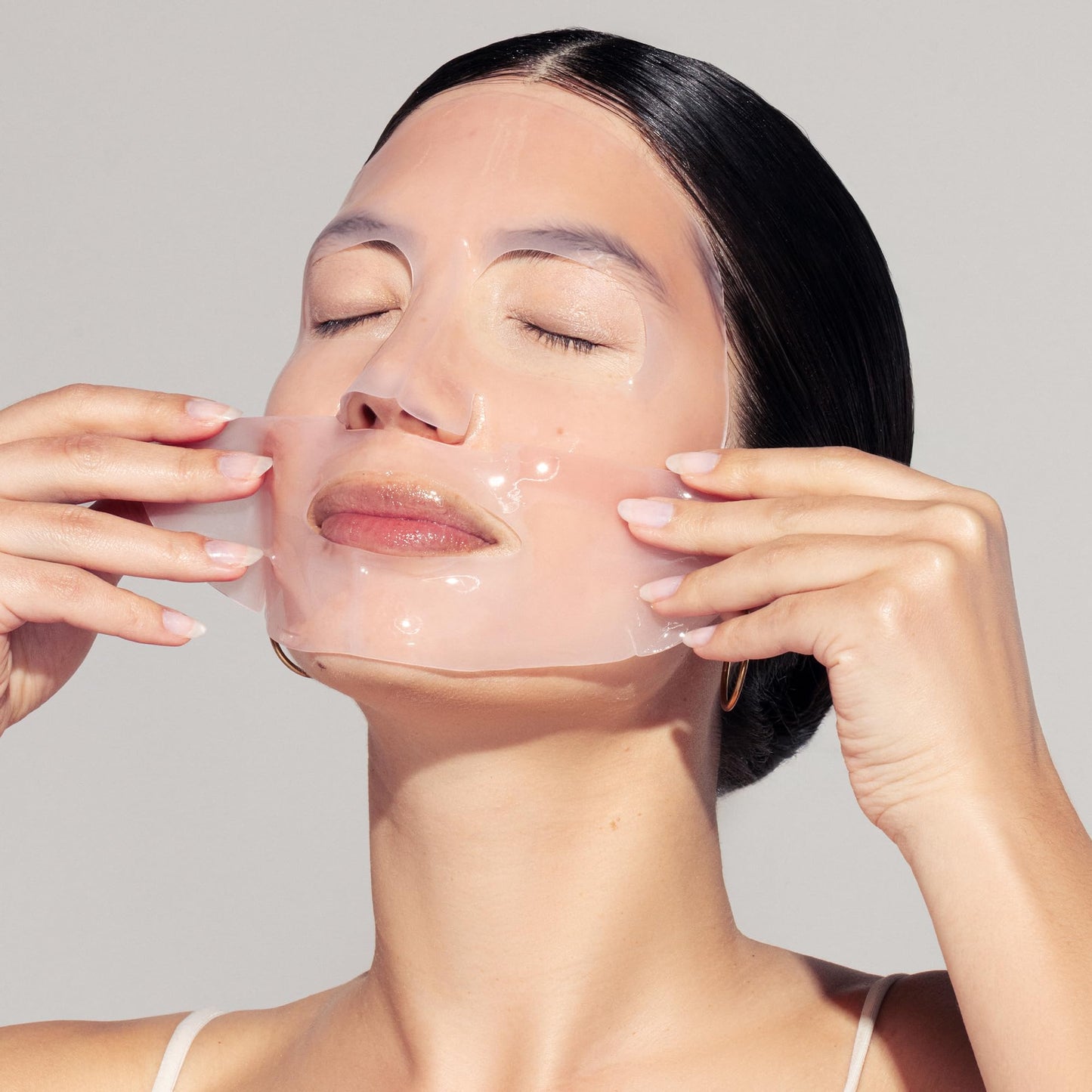 Karuna Collagen Hydrogel Face Mask 4-Pack - Anti-Aging K-Beauty Sheet Masks with Hydrolyzed Collagen, Hyaluronic Acid, 9 Peptides & Antioxidants - Hydrating 2-Piece Mask for Fine Lines, All Skin Types