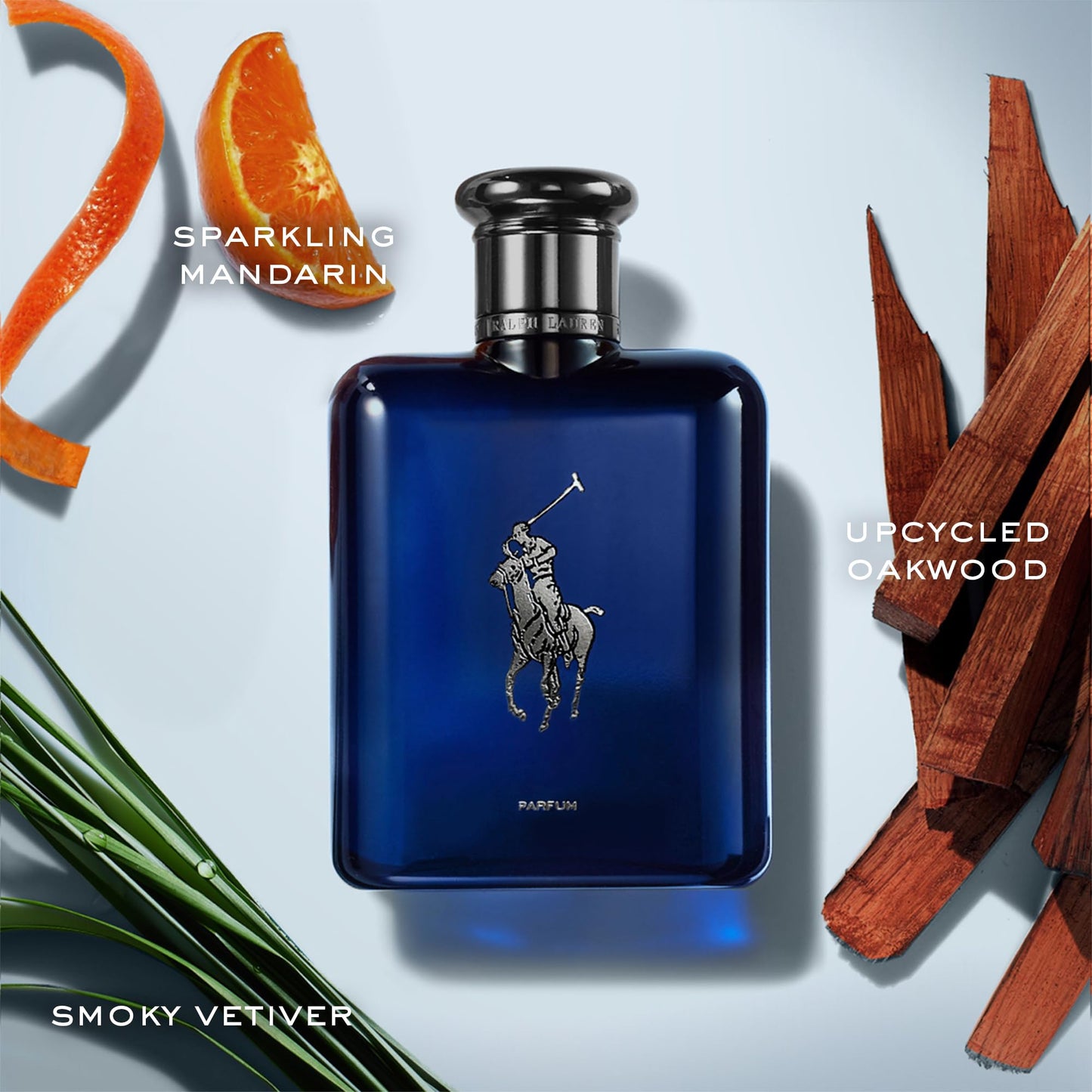 RALPH LAUREN FRAGRANCES Polo Blue - Parfum - Refill - Men's Cologne - Aquatic & Fresh - With Citrus, Oakwood, and Vetiver - Intense Fragrance - 5.1 Fl Oz