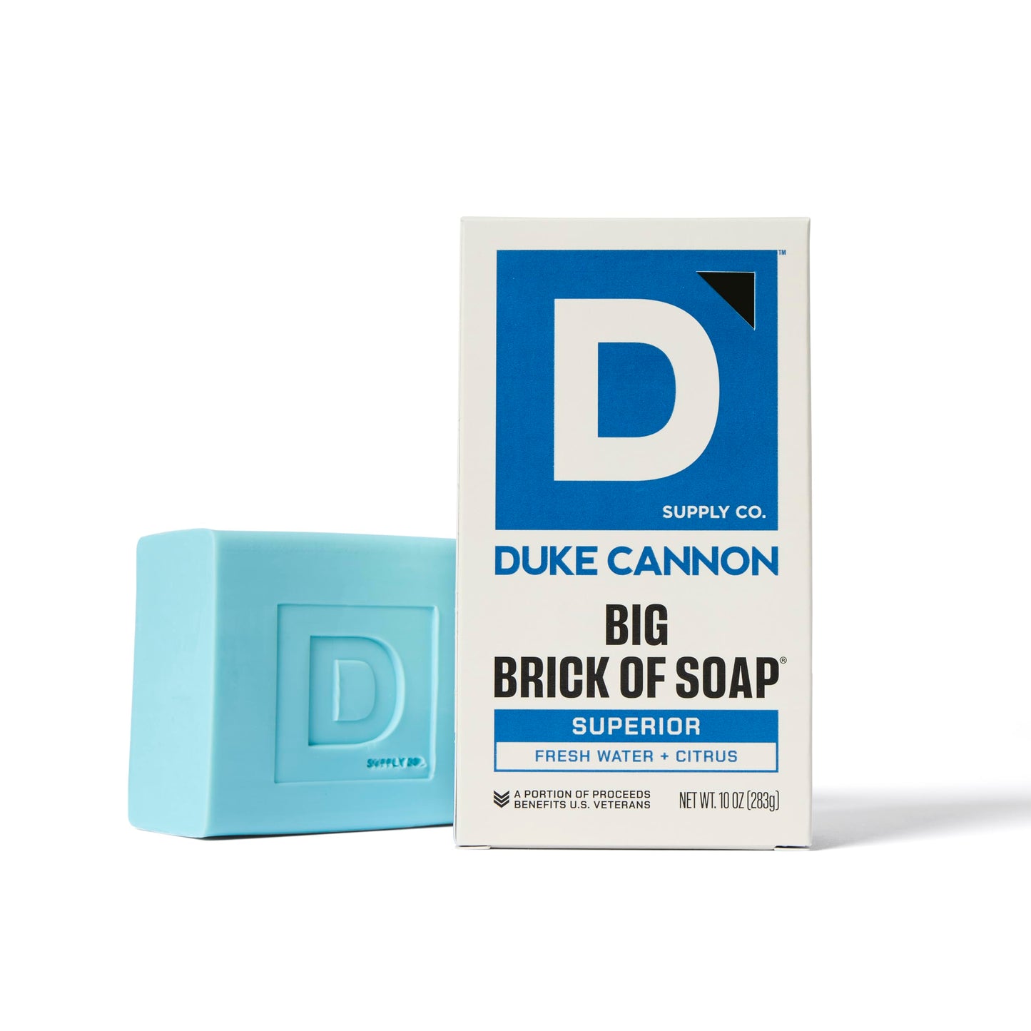 Duke Cannon Supply Co. Large Brick Bar Soap Bundle - Men's Soap with Masculine Scents - USA-Made - All Skin Types - Wayfinder, High Country, Superior, & Sawtooth - 10 oz (4 Pack)