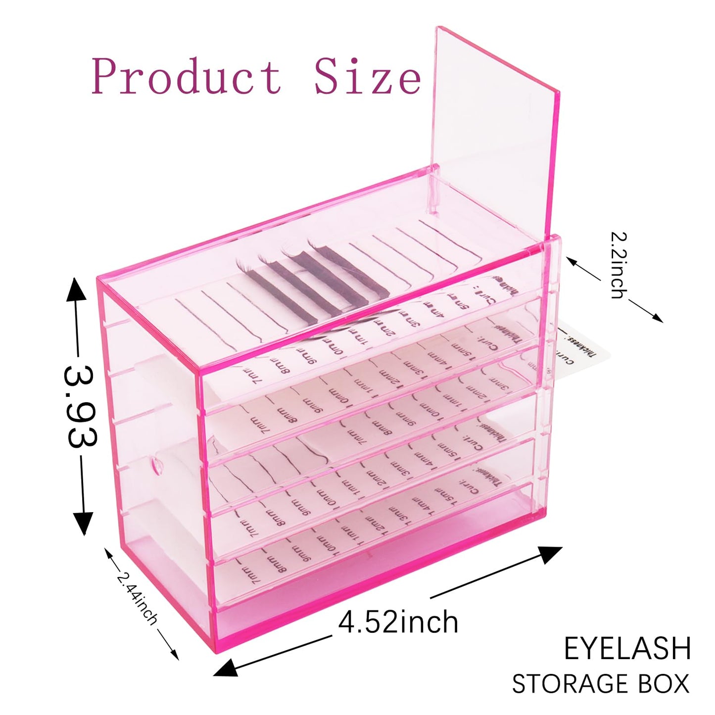 Mekupeu 5 Layer Eyelash Storage Box