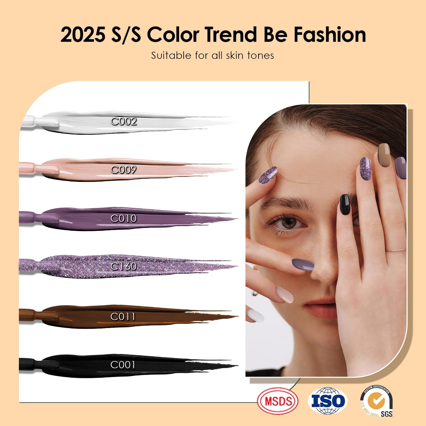 ZAVAYI 6 Colors Fashion-Forward Gel Polish Kit｜Soft Earth Tones for Stylish Women, Non-Toxic & Long Lasting, Salon-Quality Nails at Home (Urban Earth Hues, 0.25fl.oz)