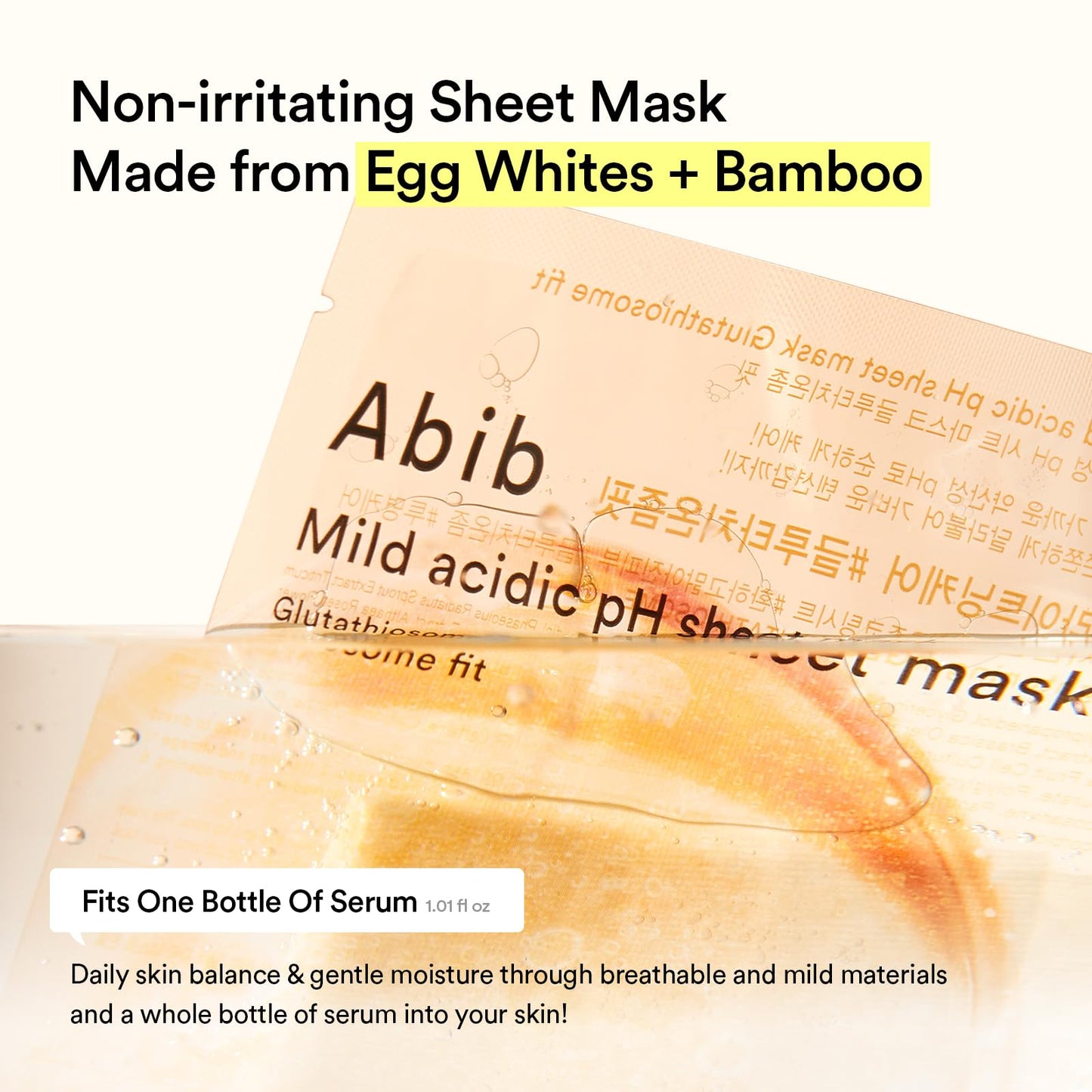 Abib Mild Acidic Ph Sheet Mask Jericho Rose Fit 10 Sheets (Anti-aging) I Korean Face Mask for Sensitive Skin, Soothing & Redness Relief, Daily Skincare Treatment, K-Beauty Sheet Mask