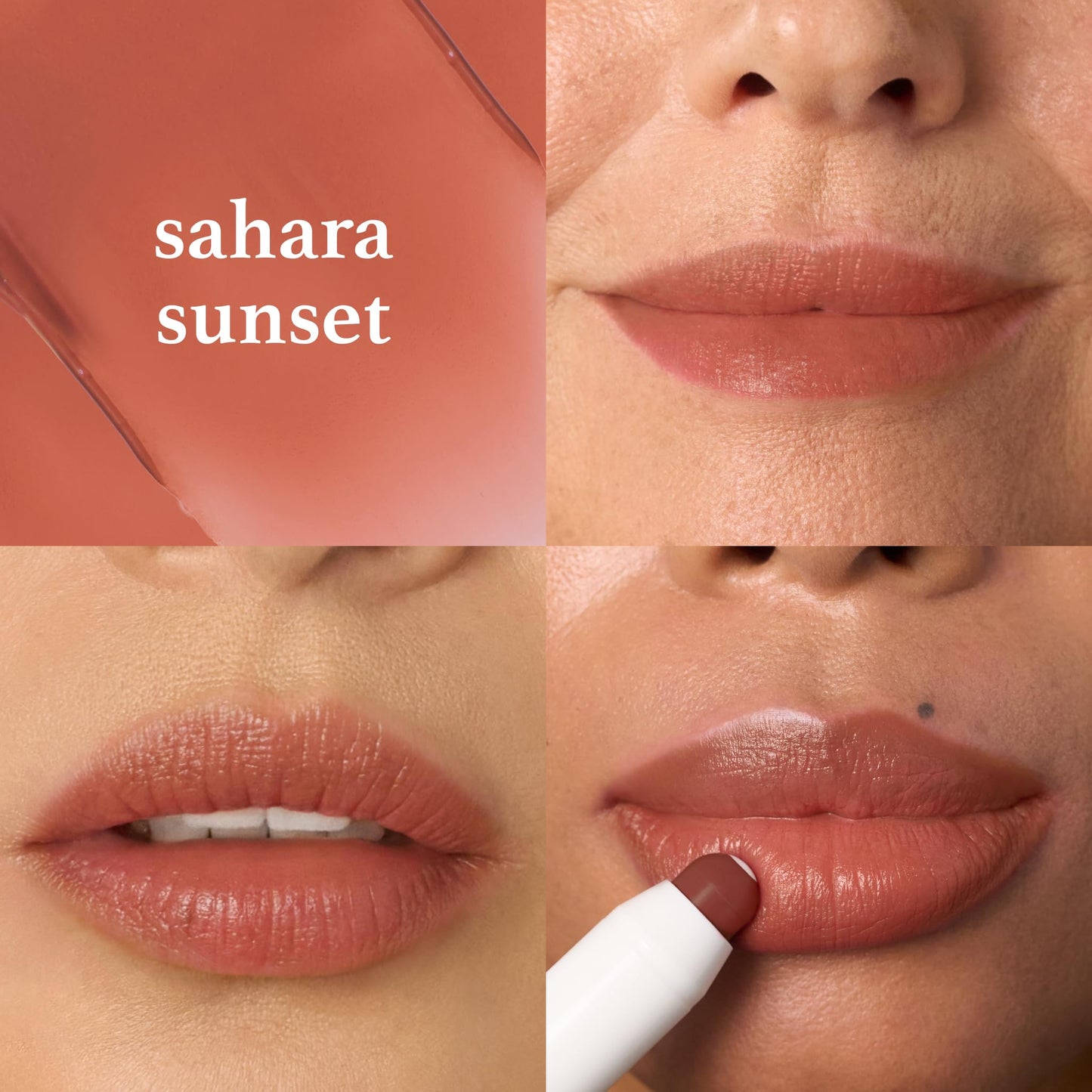 Julep Eyeshadow 101 Crème to Powder Waterproof Eyeshadow Stick, Pearl Shimmer It's Balm: Tinted Lip Balm + Buildable Lip Color -Sahara Sunset