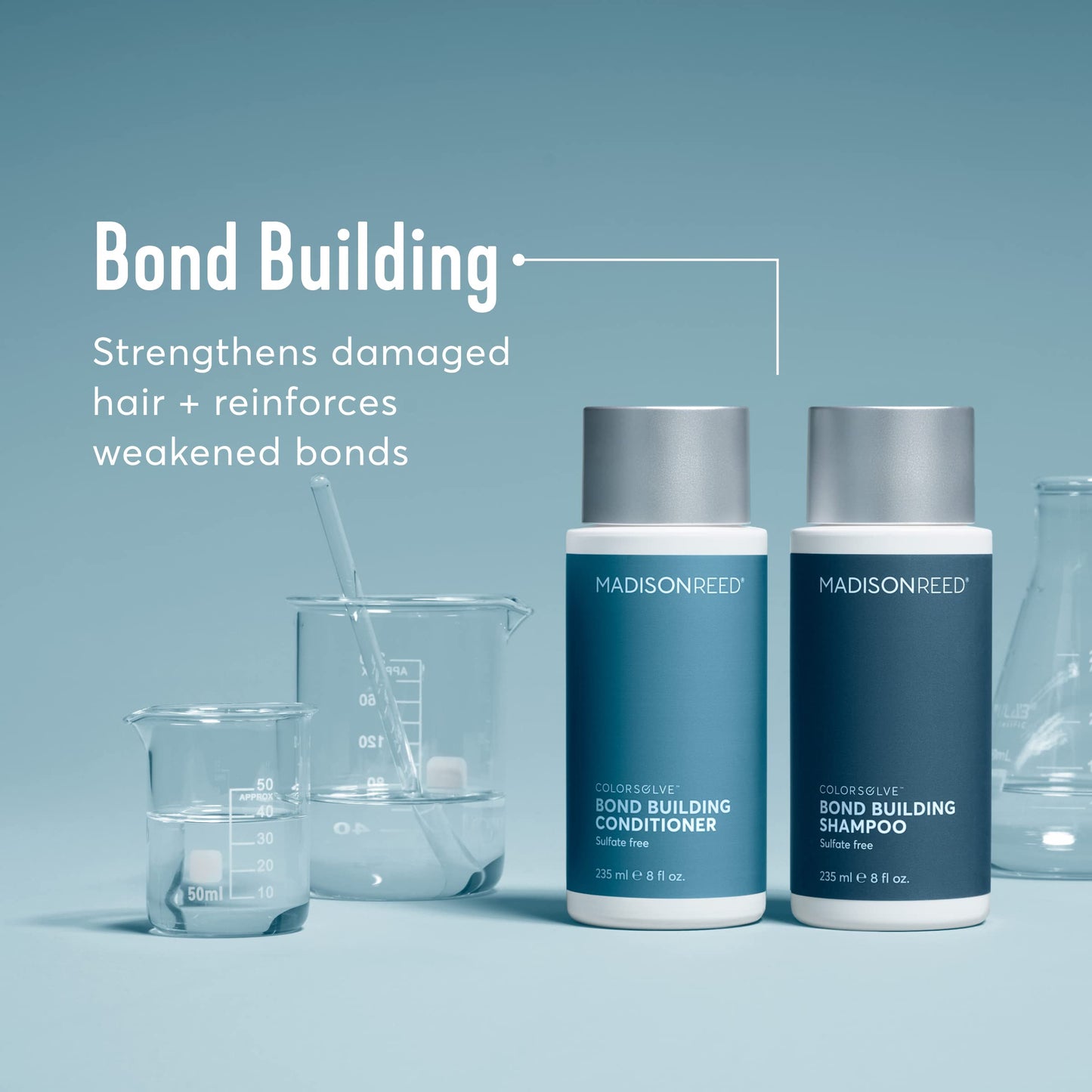 Madison Reed ColorSolve Bond Building Shampoo – Sulfate-Free Hair Repair Shampoo for Damaged, Breakage-Prone & Color-Treated Hair, Strengthens & Reduces Breakage, 8 Fl Oz