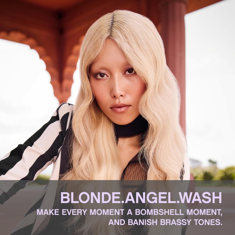 KEVIN.MURPHY BLONDE.ANGEL.WASH - Blonde Shampoo - Purple Shampoo for Blonde & Grey Hair - Colour Enhancement Hair Care - Colour Safe - Paraben & Sulphate Free - 250 mL /8.4 fl oz