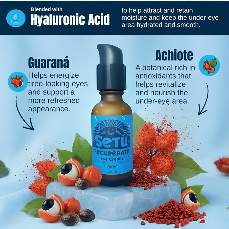 Setú® RECUPÉRATE | Eye Cream for Men | Dermatologist-Developed with Guaraná, Suma & Achiote | Helps Reduce Puffiness & Dark Circles | Lightweight, Fast-Absorbing | All Skin Types | 1 fl. oz