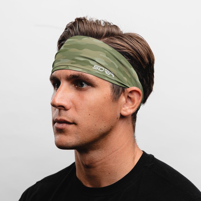 Suddora Camo Tapered Headband - Workout, Hunting, Sports, Shooter Games