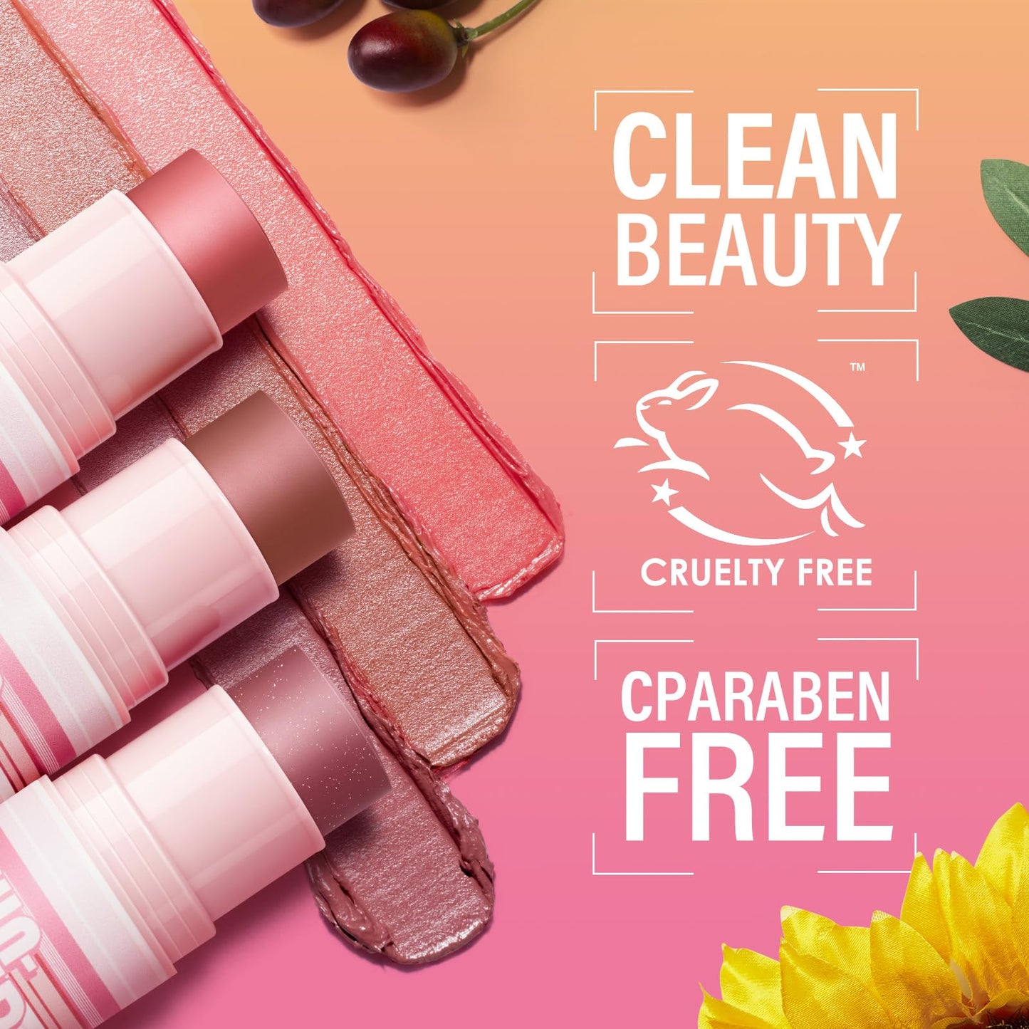 CARSLAN Sun Kissed Blush & Bronzer Stick for Cheeks Lips & Eyes, Long-Lasting Matte Cream Makeup Blush Stick, Blendable & Vegan, Natural Glow for All Skin Tones, Shade 01 Morning, 0.21 oz