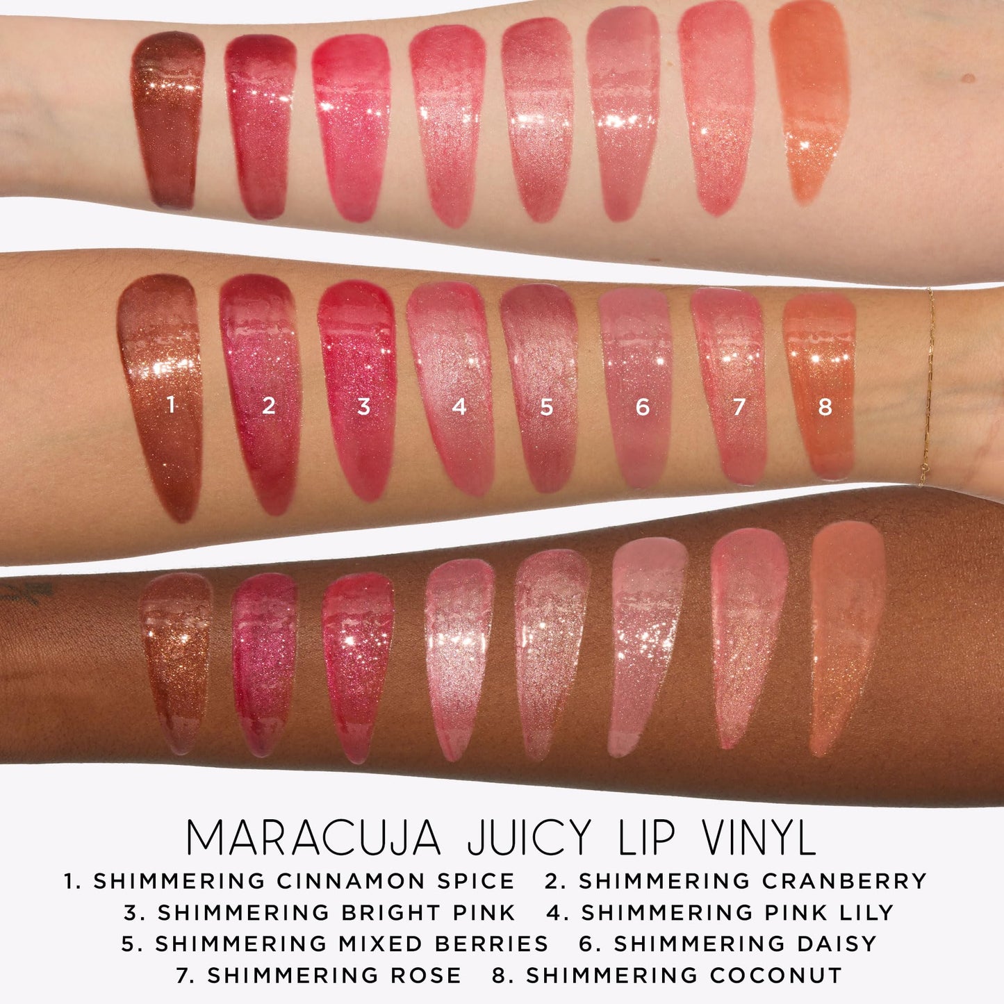 tarte maracuja juicy lip vinyl gloss – Hydrating & Volumizing Lipgloss Balm with Hyaluronic Acid, Vitamin E to Plump & Moisturize, Vegan & Cruelty-Free, full size, shimmering rose
