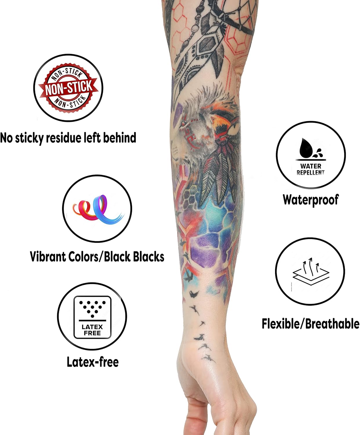 Electrum DERMOR Tattoo Aftercare Bandage Roll - Waterproof, Latex-Free Adhesive | 6" x 11 YD, Up to 100 Applications