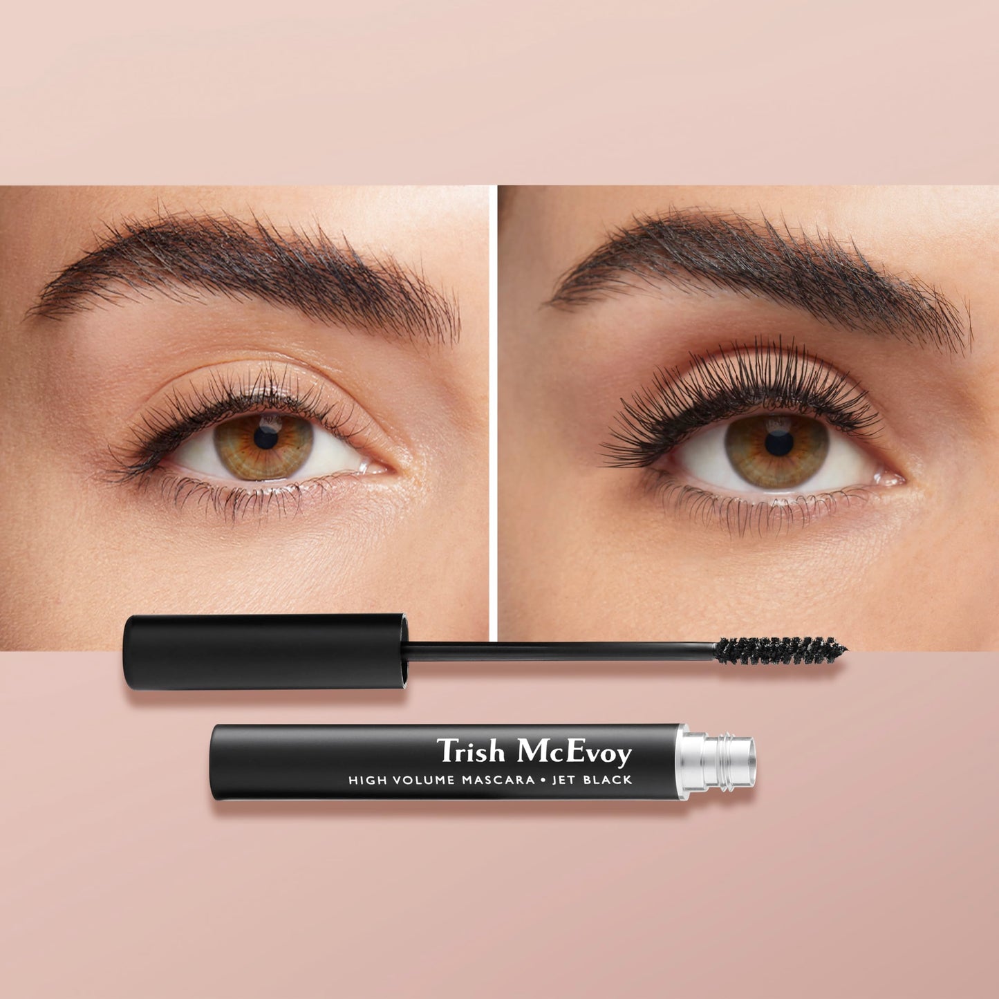 Trish McEvoy High Volume Tubular Mascara Duo in Jet Black, Includes Full and Travel Size Mascaras, 2-Piece
