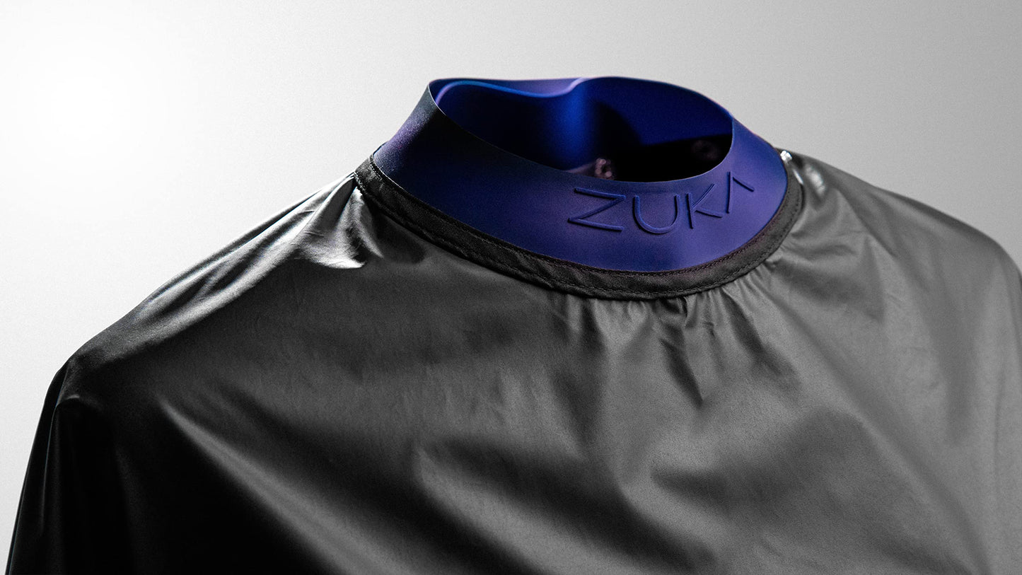Professional Cutting Cape with Cape Seal - Innovative Snap Design adjustable to 28 unique Sizes, Stain-Resistant, and Easy to Clean - Perfect for Hairstylists